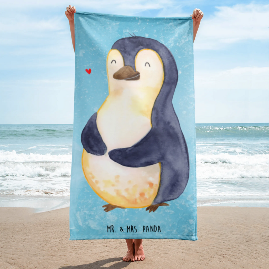 XL Badehandtuch Pinguin Diät Handtuch, Badetuch, Duschtuch, Strandtuch, Saunatuch, Pinguin, Pinguine, Diät, Abnehmen, Abspecken, Gewicht, Motivation, Selbstliebe, Körperliebe, Selbstrespekt