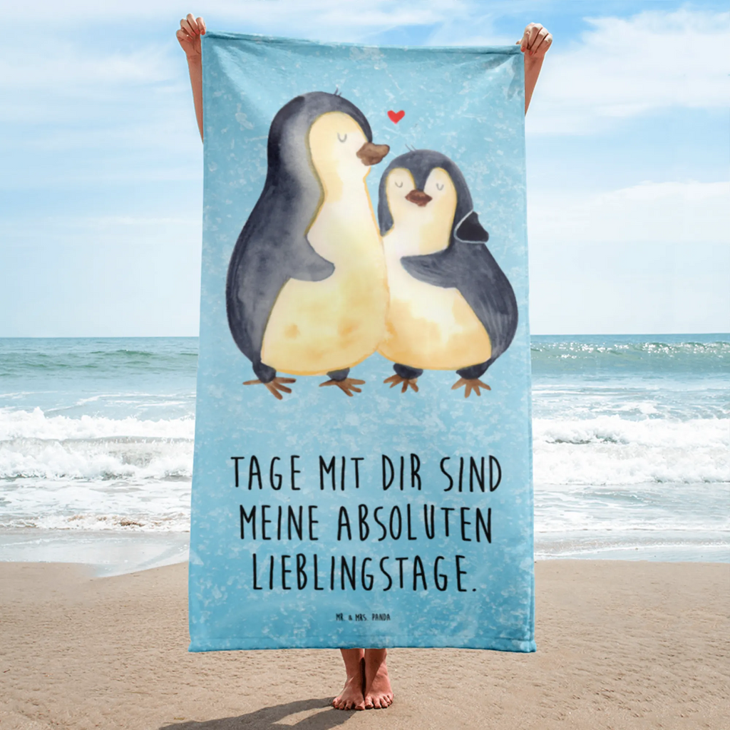 XL Badehandtuch Pinguin umarmen Handtuch, Badetuch, Duschtuch, Strandtuch, Saunatuch, Pinguin, Liebe, Liebespaar, Liebesbeweis, Liebesgeschenk, Verlobung, Jahrestag, Hochzeitstag, Hochzeit, Hochzeitsgeschenk