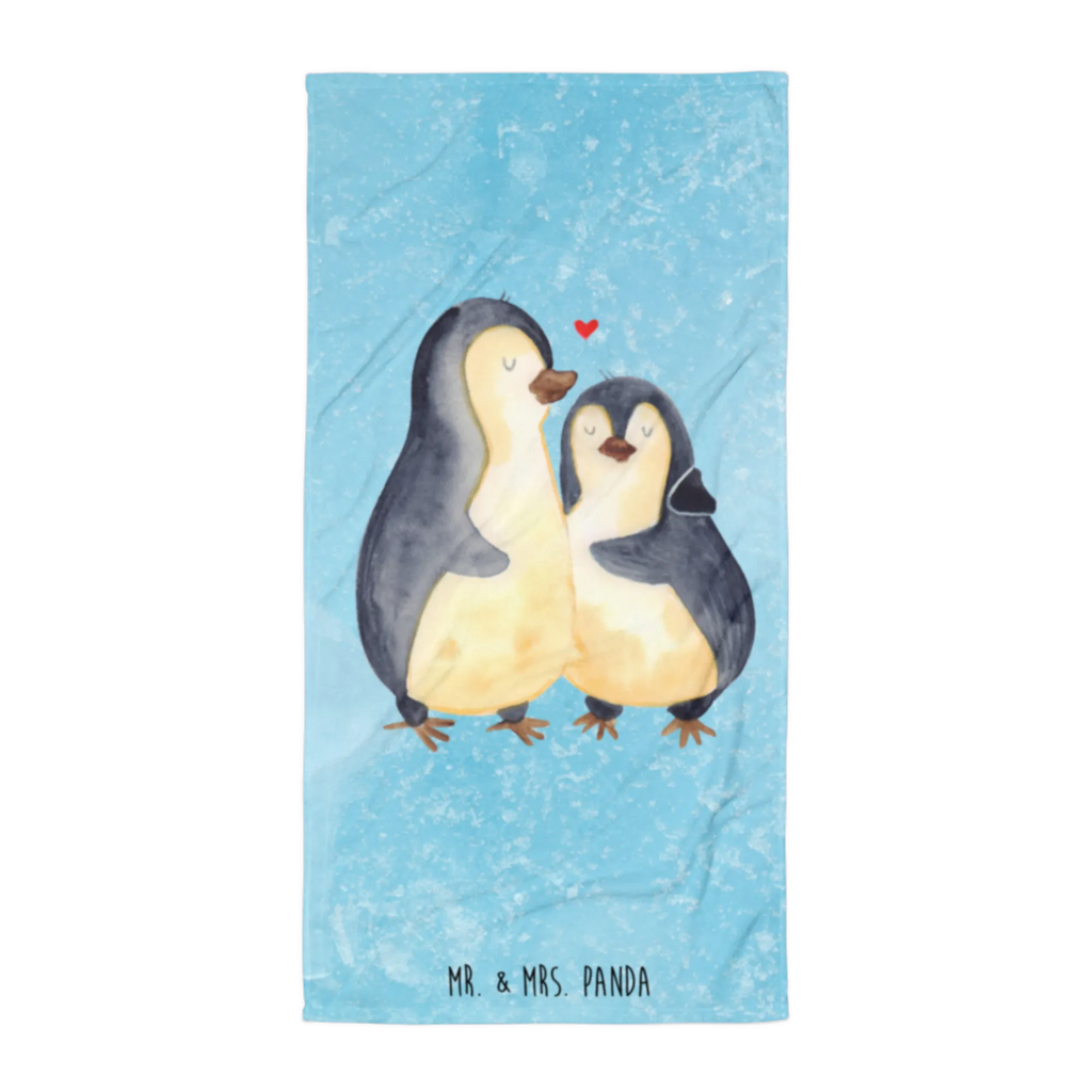 XL Badehandtuch Pinguin umarmen Handtuch, Badetuch, Duschtuch, Strandtuch, Saunatuch, Pinguin, Liebe, Liebespaar, Liebesbeweis, Liebesgeschenk, Verlobung, Jahrestag, Hochzeitstag, Hochzeit, Hochzeitsgeschenk