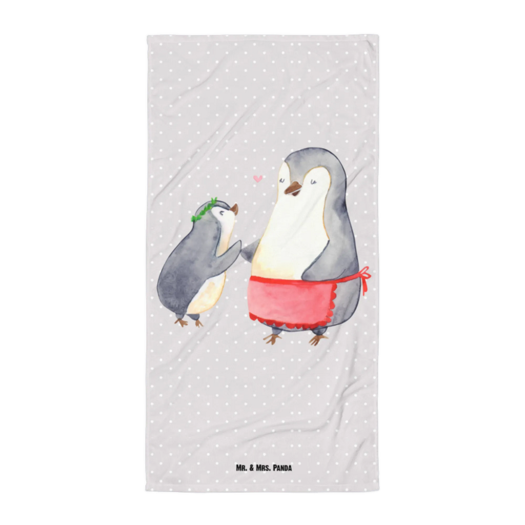 XL Badehandtuch Pinguin mit Kind Handtuch, Badetuch, Duschtuch, Strandtuch, Saunatuch, Familie, Vatertag, Muttertag, Bruder, Schwester, Mama, Papa, Oma, Opa, Geschenk, Mami, Mutti, Mutter, Geburststag