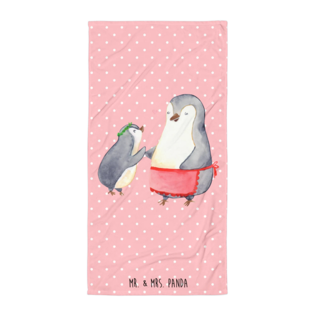 XL Badehandtuch Pinguin mit Kind Handtuch, Badetuch, Duschtuch, Strandtuch, Saunatuch, Familie, Vatertag, Muttertag, Bruder, Schwester, Mama, Papa, Oma, Opa, Geschenk, Mami, Mutti, Mutter, Geburststag