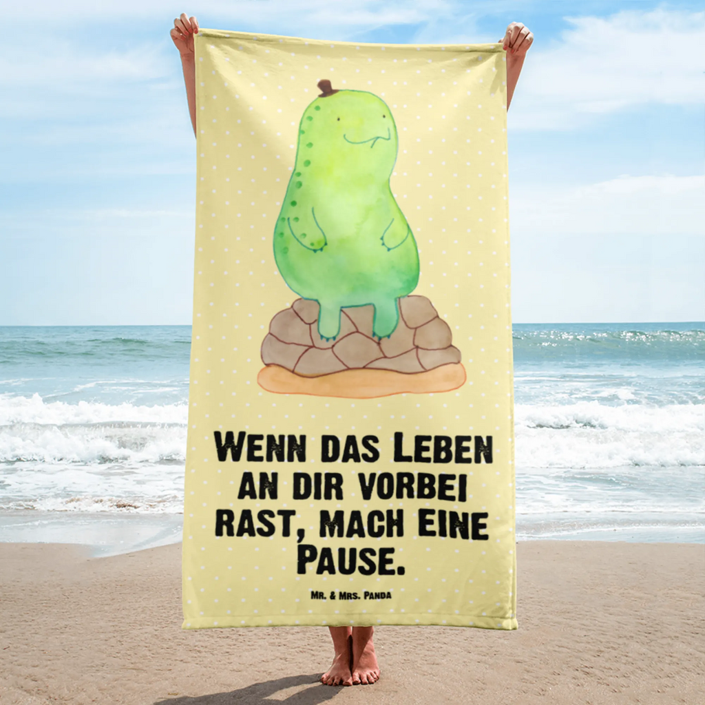 XL Badehandtuch Schildkröte Pause Handtuch, Badetuch, Duschtuch, Strandtuch, Saunatuch, Schildkröte, Achtsamkeit, Entschleunigen, achtsam