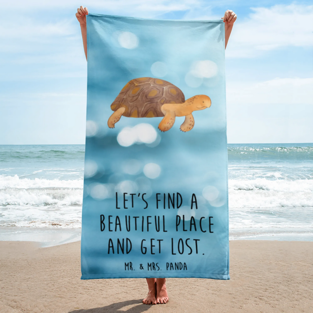 XL Badehandtuch Schildkröte marschiert Handtuch, Badetuch, Duschtuch, Strandtuch, Saunatuch, Meerestiere, Meer, Urlaub, Schildkröte, Schildkröten, get lost, Abenteuer, Reiselust, Inspiration, Neustart, Motivation, Lieblingsmensch