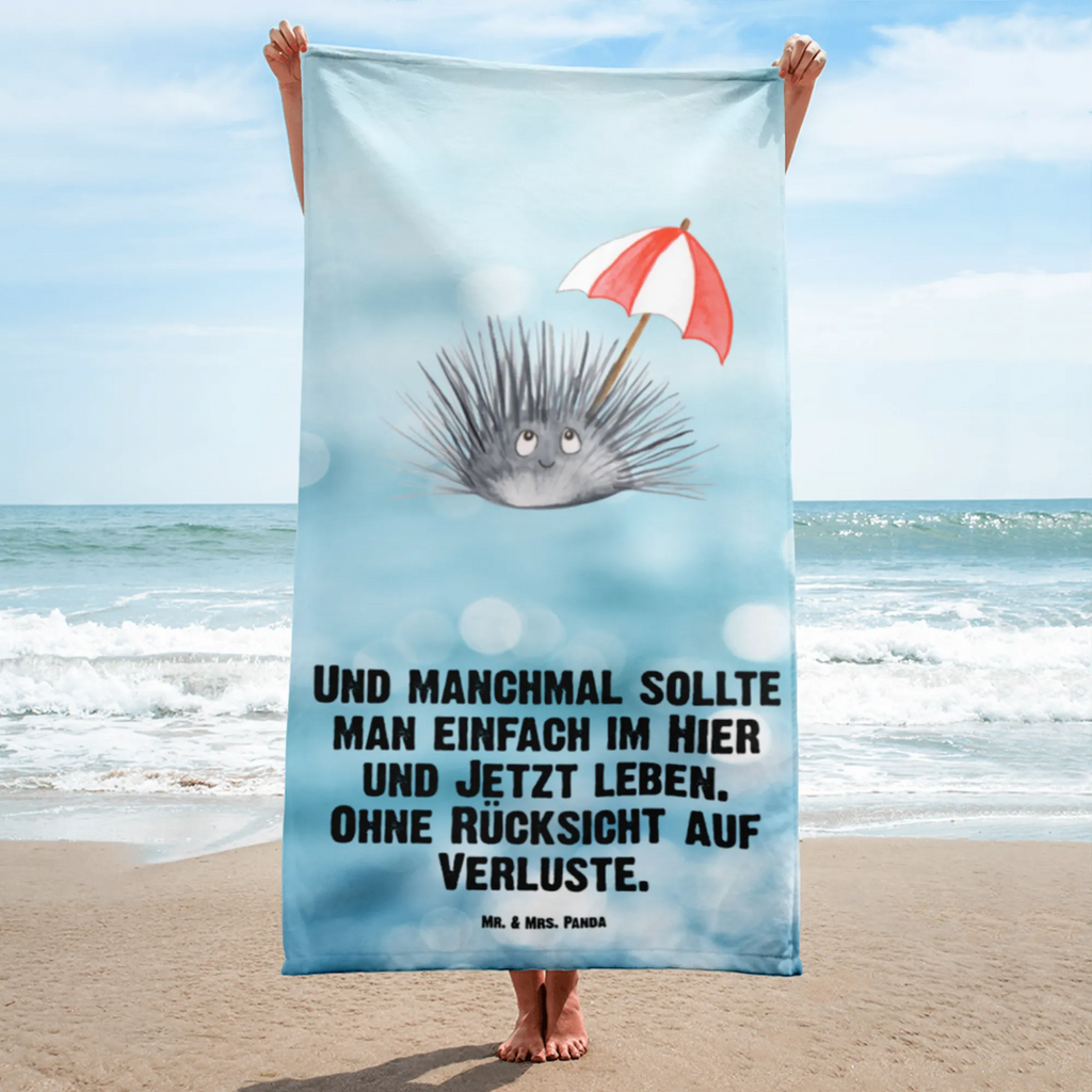 XL Badehandtuch Seeigel Handtuch, Badetuch, Duschtuch, Strandtuch, Saunatuch, Meerestiere, Meer, Urlaub, Seeigel, Achtsamkeit, Selbstakzeptanz, Selbstliebe, Hier und Jetzt, Leben, Lebe