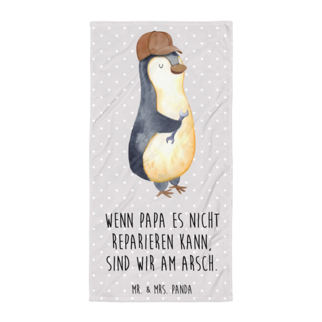 XL Badehandtuch Wenn Papa es nicht reparieren kann, sind wir am Arsch Handtuch, Badetuch, Duschtuch, Strandtuch, Saunatuch, Familie, Vatertag, Muttertag, Bruder, Schwester, Mama, Papa, Oma, Opa, Vater, Geschenk Papa, Bester Papa der Welt