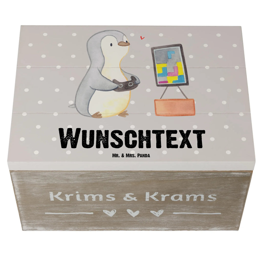 Personalisierte Holzkiste Pinguin Zocken Holzkiste mit Namen, Kiste mit Namen, Schatzkiste mit Namen, Truhe mit Namen, Schatulle mit Namen, Erinnerungsbox mit Namen, Erinnerungskiste, mit Namen, Dekokiste mit Namen, Aufbewahrungsbox mit Namen, Holzkiste Personalisiert, Kiste Personalisiert, Schatzkiste Personalisiert, Truhe Personalisiert, Schatulle Personalisiert, Erinnerungsbox Personalisiert, Erinnerungskiste Personalisiert, Dekokiste Personalisiert, Aufbewahrungsbox Personalisiert, Geschenkbox personalisiert, GEschenkdose personalisiert, Geschenk, Sport, Sportart, Hobby, Schenken, Danke, Dankeschön, Auszeichnung, Gewinn, Sportler, Zocken, Gaming, Videospiele, Videogames