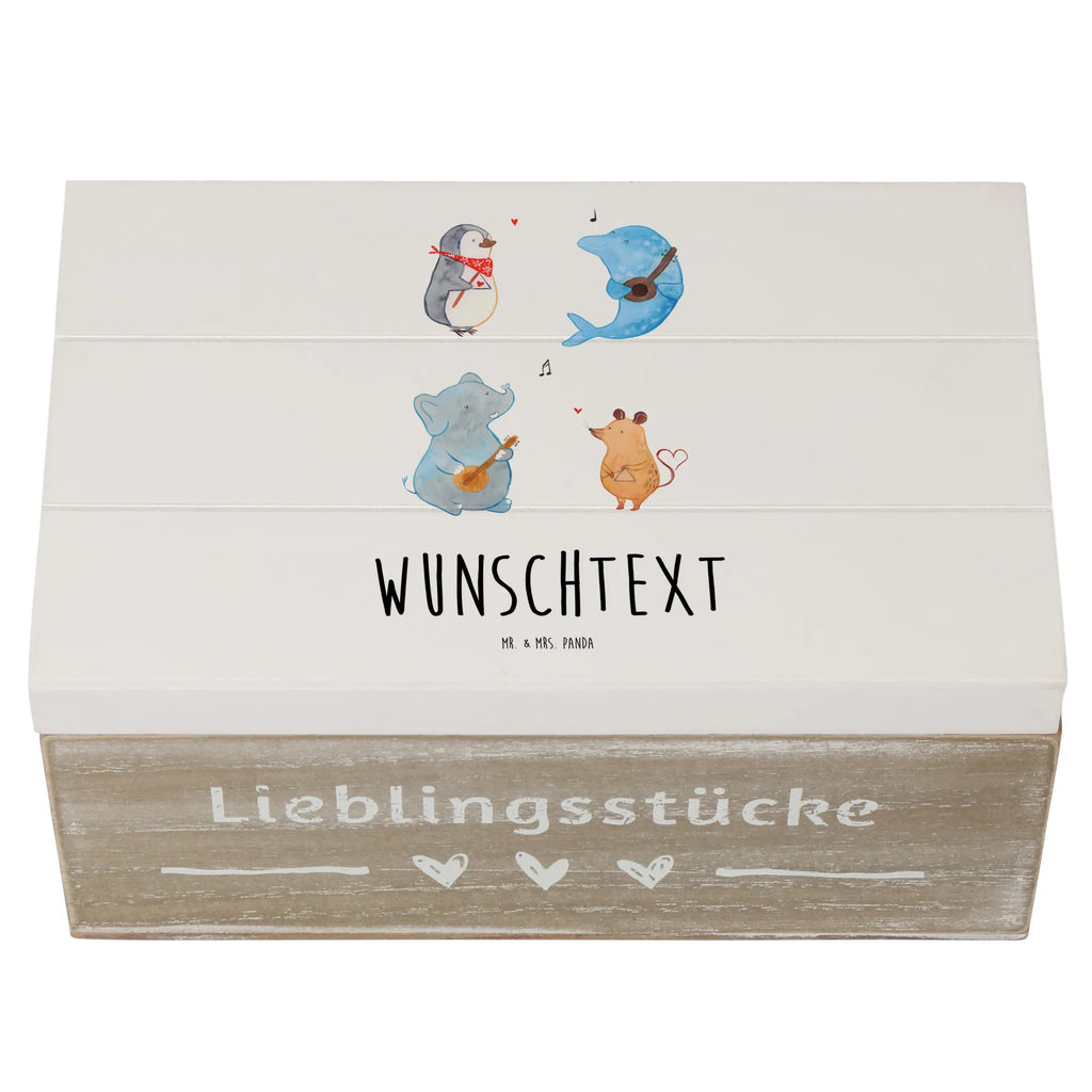 Personalisierte Holzkiste Big Band Holzkiste mit Namen, Kiste mit Namen, Schatzkiste mit Namen, Truhe mit Namen, Schatulle mit Namen, Erinnerungsbox mit Namen, Erinnerungskiste, mit Namen, Dekokiste mit Namen, Aufbewahrungsbox mit Namen, Holzkiste Personalisiert, Kiste Personalisiert, Schatzkiste Personalisiert, Truhe Personalisiert, Schatulle Personalisiert, Erinnerungsbox Personalisiert, Erinnerungskiste Personalisiert, Dekokiste Personalisiert, Aufbewahrungsbox Personalisiert, Geschenkbox personalisiert, GEschenkdose personalisiert, Tiermotive, Gute Laune, lustige Sprüche, Tiere, Hund, Pinguin, Maus, Elefant, Delfin, Gitarre, Band, Triangel, Musikanten, Musik