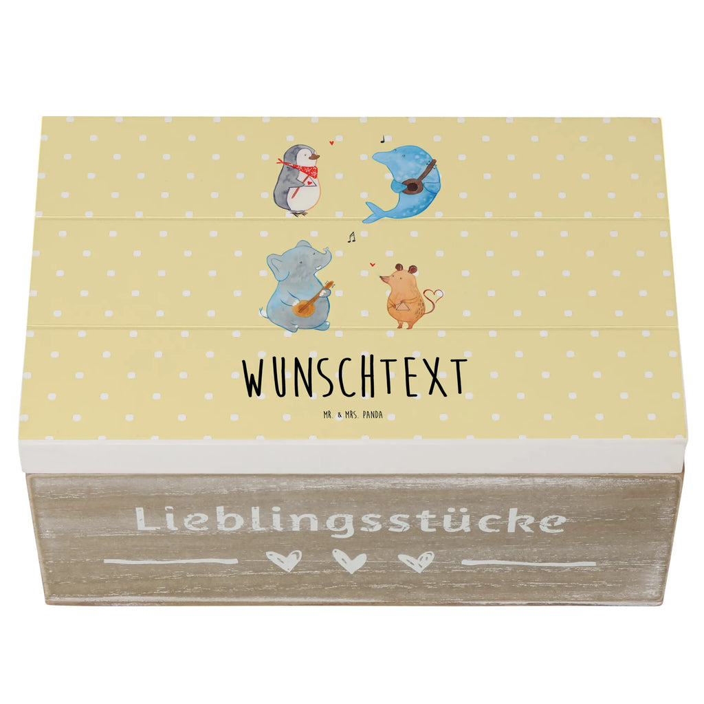 Personalisierte Holzkiste Big Band Holzkiste mit Namen, Kiste mit Namen, Schatzkiste mit Namen, Truhe mit Namen, Schatulle mit Namen, Erinnerungsbox mit Namen, Erinnerungskiste, mit Namen, Dekokiste mit Namen, Aufbewahrungsbox mit Namen, Holzkiste Personalisiert, Kiste Personalisiert, Schatzkiste Personalisiert, Truhe Personalisiert, Schatulle Personalisiert, Erinnerungsbox Personalisiert, Erinnerungskiste Personalisiert, Dekokiste Personalisiert, Aufbewahrungsbox Personalisiert, Geschenkbox personalisiert, GEschenkdose personalisiert, Tiermotive, Gute Laune, lustige Sprüche, Tiere, Hund, Pinguin, Maus, Elefant, Delfin, Gitarre, Band, Triangel, Musikanten, Musik