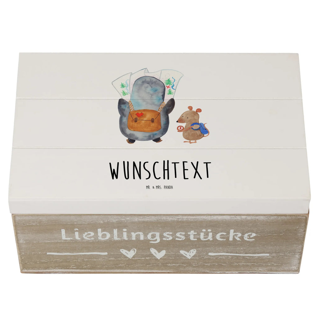 Personalisierte Holzkiste Pinguin & Maus Wanderer Holzkiste mit Namen, Kiste mit Namen, Schatzkiste mit Namen, Truhe mit Namen, Schatulle mit Namen, Erinnerungsbox mit Namen, Erinnerungskiste, mit Namen, Dekokiste mit Namen, Aufbewahrungsbox mit Namen, Holzkiste Personalisiert, Kiste Personalisiert, Schatzkiste Personalisiert, Truhe Personalisiert, Schatulle Personalisiert, Erinnerungsbox Personalisiert, Erinnerungskiste Personalisiert, Dekokiste Personalisiert, Aufbewahrungsbox Personalisiert, Geschenkbox personalisiert, GEschenkdose personalisiert, Pinguin, Pinguine, Abenteurer, Abenteuer, Roadtrip, Ausflug, Wanderlust, wandern