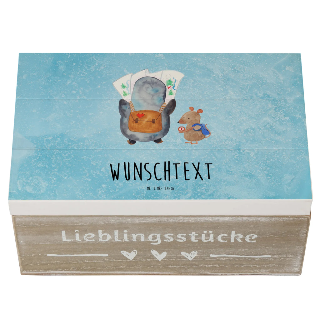 Personalisierte Holzkiste Pinguin & Maus Wanderer Holzkiste mit Namen, Kiste mit Namen, Schatzkiste mit Namen, Truhe mit Namen, Schatulle mit Namen, Erinnerungsbox mit Namen, Erinnerungskiste, mit Namen, Dekokiste mit Namen, Aufbewahrungsbox mit Namen, Holzkiste Personalisiert, Kiste Personalisiert, Schatzkiste Personalisiert, Truhe Personalisiert, Schatulle Personalisiert, Erinnerungsbox Personalisiert, Erinnerungskiste Personalisiert, Dekokiste Personalisiert, Aufbewahrungsbox Personalisiert, Geschenkbox personalisiert, GEschenkdose personalisiert, Pinguin, Pinguine, Abenteurer, Abenteuer, Roadtrip, Ausflug, Wanderlust, wandern