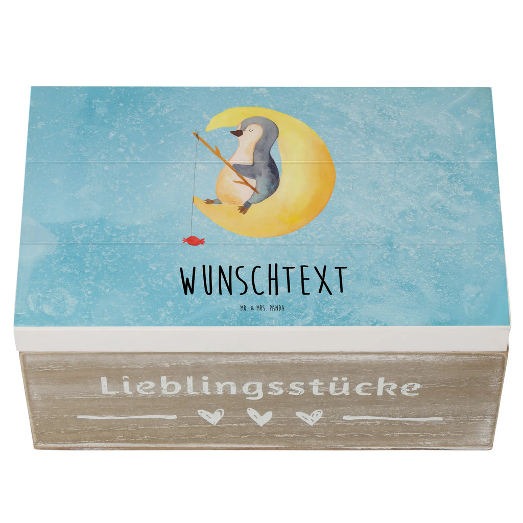 Personalisierte Holzkiste Pinguin Mond Holzkiste mit Namen, Kiste mit Namen, Schatzkiste mit Namen, Truhe mit Namen, Schatulle mit Namen, Erinnerungsbox mit Namen, Erinnerungskiste, mit Namen, Dekokiste mit Namen, Aufbewahrungsbox mit Namen, Holzkiste Personalisiert, Kiste Personalisiert, Schatzkiste Personalisiert, Truhe Personalisiert, Schatulle Personalisiert, Erinnerungsbox Personalisiert, Erinnerungskiste Personalisiert, Dekokiste Personalisiert, Aufbewahrungsbox Personalisiert, Geschenkbox personalisiert, GEschenkdose personalisiert, Pinguin, Pinguine, Spruch, schlafen, Nachtruhe, Einschlafen, Schlafzimmer, Schlafstörungen, Gästezimmer