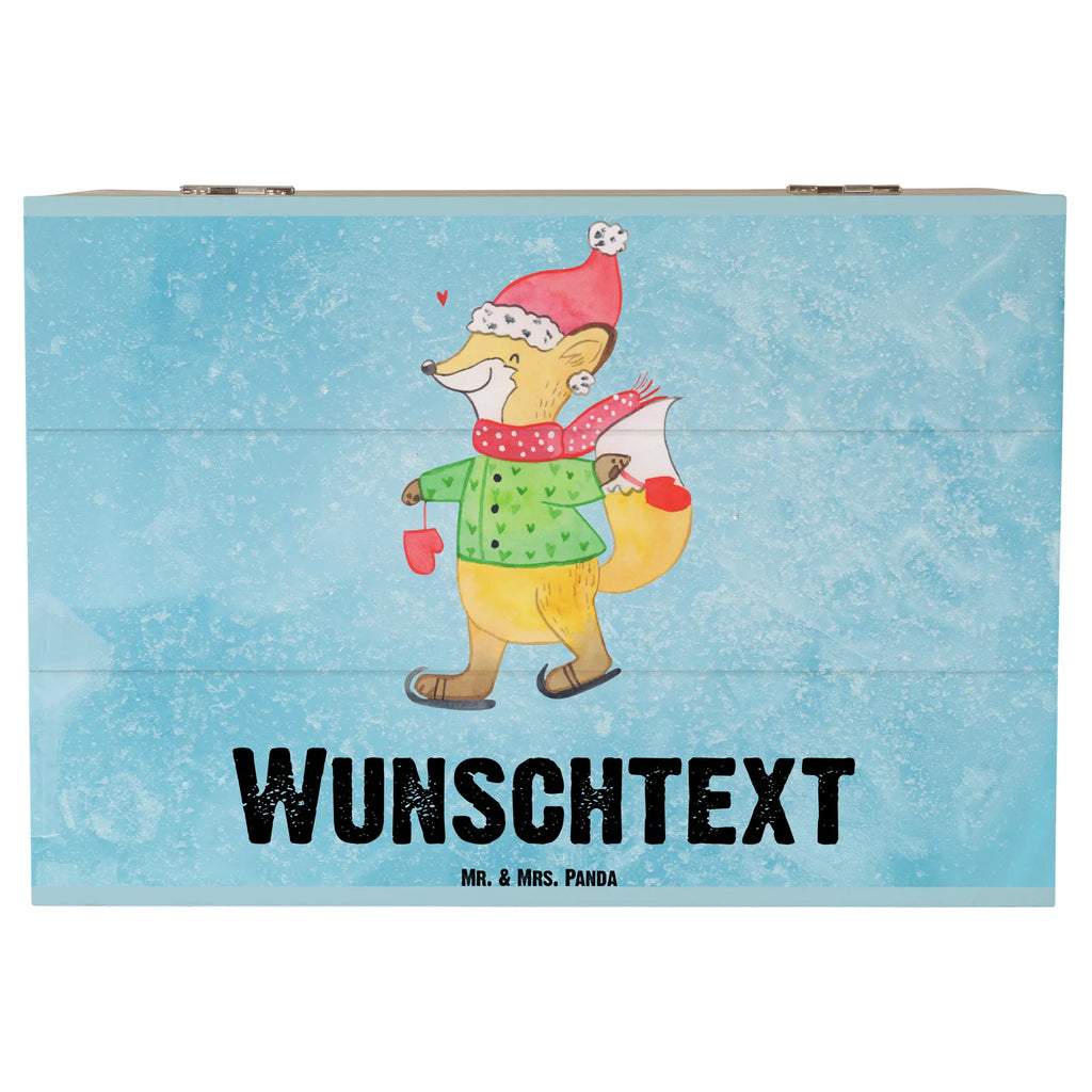 Personalisierte Holzkiste Fuchs  Schlittschuhe Holzkiste mit Namen, Kiste mit Namen, Schatzkiste mit Namen, Truhe mit Namen, Schatulle mit Namen, Erinnerungsbox mit Namen, Erinnerungskiste, mit Namen, Dekokiste mit Namen, Aufbewahrungsbox mit Namen, Holzkiste Personalisiert, Kiste Personalisiert, Schatzkiste Personalisiert, Truhe Personalisiert, Schatulle Personalisiert, Erinnerungsbox Personalisiert, Erinnerungskiste Personalisiert, Dekokiste Personalisiert, Aufbewahrungsbox Personalisiert, Geschenkbox personalisiert, GEschenkdose personalisiert, Winter, Weihnachten, Weihnachtsdeko, Nikolaus, Advent, Heiligabend, Wintermotiv, Weihnachtsmann, Weihnachtstage, Weihnachtsbaum, Tannenbaum, Weihnachtszeit