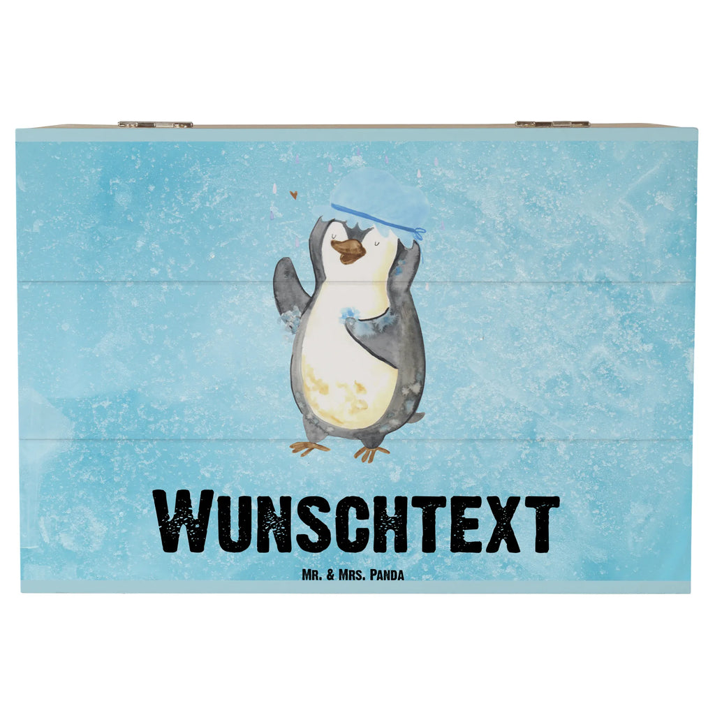 Personalisierte Holzkiste Pinguin duscht Holzkiste mit Namen, Kiste mit Namen, Schatzkiste mit Namen, Truhe mit Namen, Schatulle mit Namen, Erinnerungsbox mit Namen, Erinnerungskiste, mit Namen, Dekokiste mit Namen, Aufbewahrungsbox mit Namen, Holzkiste Personalisiert, Kiste Personalisiert, Schatzkiste Personalisiert, Truhe Personalisiert, Schatulle Personalisiert, Erinnerungsbox Personalisiert, Erinnerungskiste Personalisiert, Dekokiste Personalisiert, Aufbewahrungsbox Personalisiert, Geschenkbox personalisiert, GEschenkdose personalisiert, Pinguin, Pinguine, Dusche, duschen, Lebensmotto, Motivation, Neustart, Neuanfang, glücklich sein