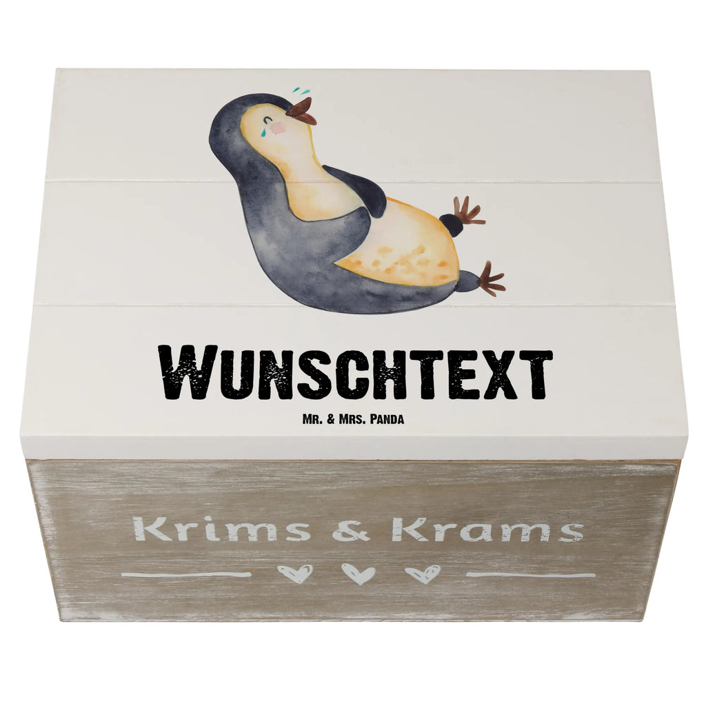 Personalisierte Holzkiste Pinguin lachend Holzkiste mit Namen, Kiste mit Namen, Schatzkiste mit Namen, Truhe mit Namen, Schatulle mit Namen, Erinnerungsbox mit Namen, Erinnerungskiste, mit Namen, Dekokiste mit Namen, Aufbewahrungsbox mit Namen, Holzkiste Personalisiert, Kiste Personalisiert, Schatzkiste Personalisiert, Truhe Personalisiert, Schatulle Personalisiert, Erinnerungsbox Personalisiert, Erinnerungskiste Personalisiert, Dekokiste Personalisiert, Aufbewahrungsbox Personalisiert, Geschenkbox personalisiert, GEschenkdose personalisiert, Pinguin, Pinguine, lustiger Spruch, Optimismus, Fröhlich, Lachen, Humor, Fröhlichkeit