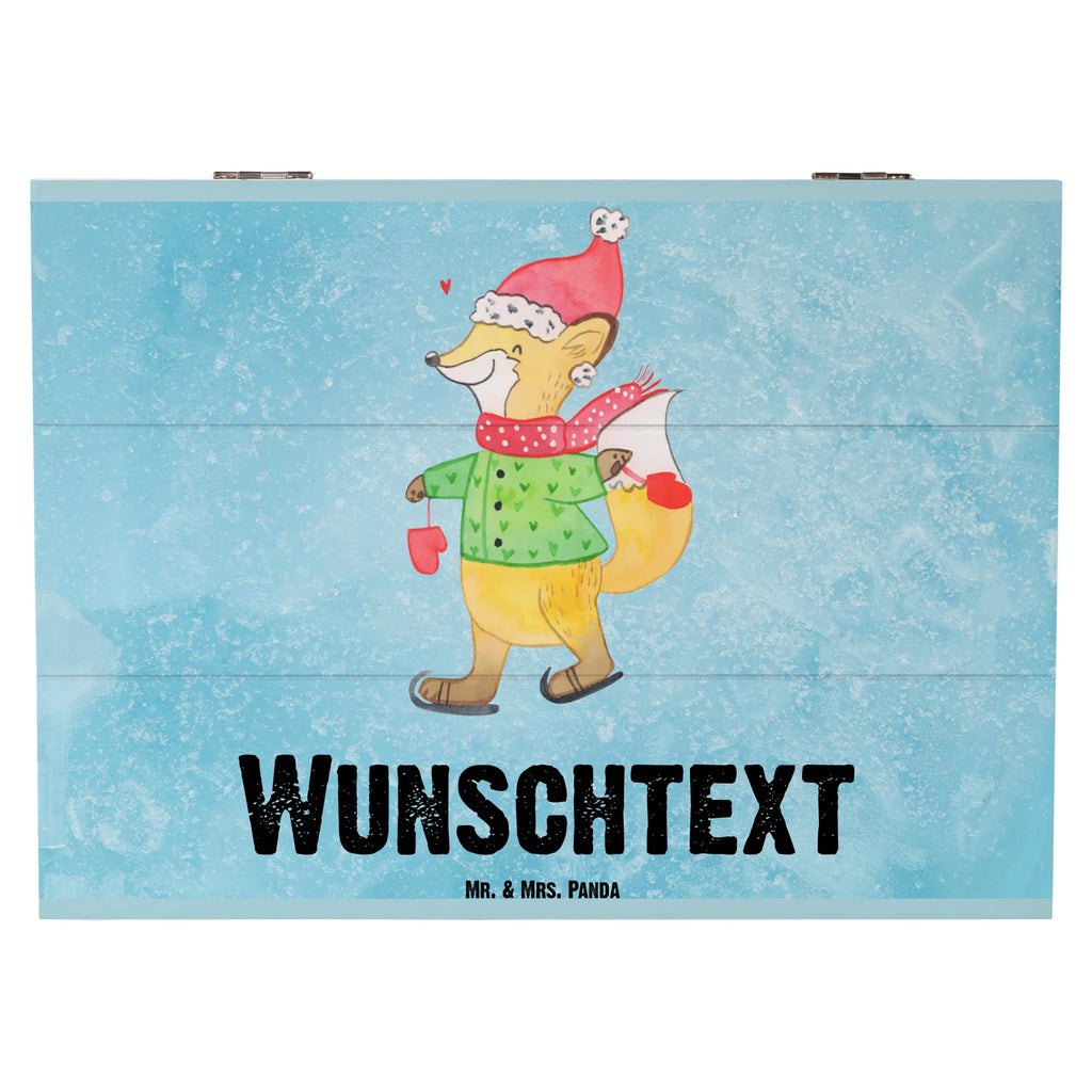 Personalisierte Holzkiste Fuchs  Schlittschuhe Holzkiste mit Namen, Kiste mit Namen, Schatzkiste mit Namen, Truhe mit Namen, Schatulle mit Namen, Erinnerungsbox mit Namen, Erinnerungskiste, mit Namen, Dekokiste mit Namen, Aufbewahrungsbox mit Namen, Holzkiste Personalisiert, Kiste Personalisiert, Schatzkiste Personalisiert, Truhe Personalisiert, Schatulle Personalisiert, Erinnerungsbox Personalisiert, Erinnerungskiste Personalisiert, Dekokiste Personalisiert, Aufbewahrungsbox Personalisiert, Geschenkbox personalisiert, GEschenkdose personalisiert, Winter, Weihnachten, Weihnachtsdeko, Nikolaus, Advent, Heiligabend, Wintermotiv, Weihnachtsmann, Weihnachtstage, Weihnachtsbaum, Tannenbaum, Weihnachtszeit