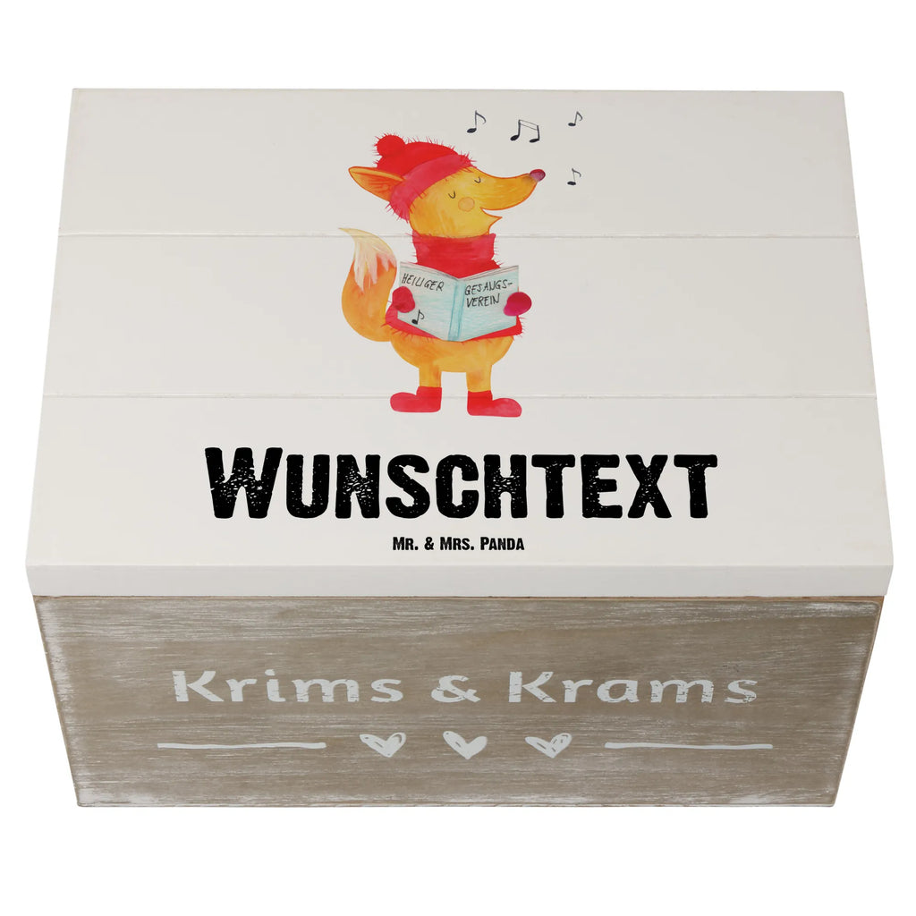 Personalisierte Holzkiste Fuchs Sänger Holzkiste mit Namen, Kiste mit Namen, Schatzkiste mit Namen, Truhe mit Namen, Schatulle mit Namen, Erinnerungsbox mit Namen, Erinnerungskiste, mit Namen, Dekokiste mit Namen, Aufbewahrungsbox mit Namen, Holzkiste Personalisiert, Kiste Personalisiert, Schatzkiste Personalisiert, Truhe Personalisiert, Schatulle Personalisiert, Erinnerungsbox Personalisiert, Erinnerungskiste Personalisiert, Dekokiste Personalisiert, Aufbewahrungsbox Personalisiert, Geschenkbox personalisiert, GEschenkdose personalisiert, Winter, Weihnachten, Weihnachtsdeko, Nikolaus, Advent, Heiligabend, Wintermotiv, Fuchs, Füchse, Sänger, Geschenk Sänger, Singen, Weihnachtslieder