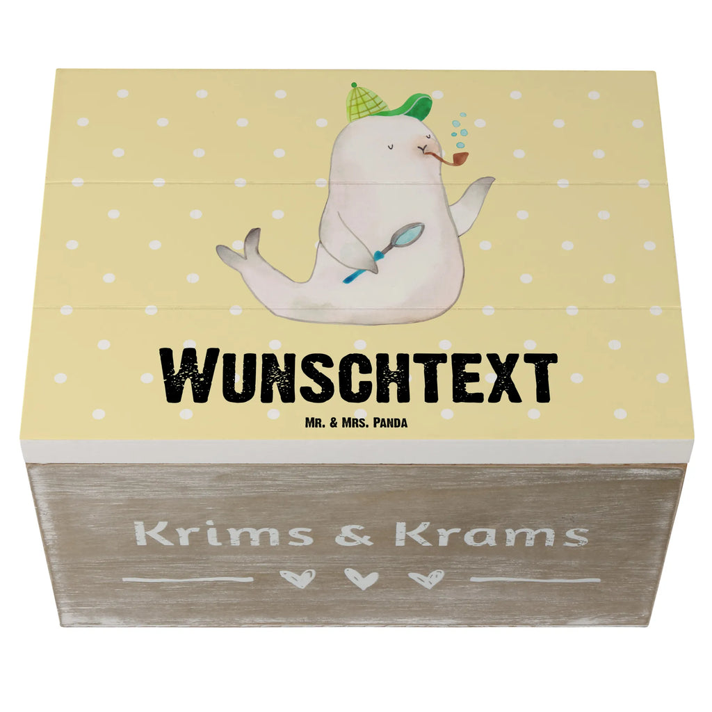 Personalisierte Holzkiste Robbe Sherlock Holzkiste mit Namen, Kiste mit Namen, Schatzkiste mit Namen, Truhe mit Namen, Schatulle mit Namen, Erinnerungsbox mit Namen, Erinnerungskiste, mit Namen, Dekokiste mit Namen, Aufbewahrungsbox mit Namen, Holzkiste Personalisiert, Kiste Personalisiert, Schatzkiste Personalisiert, Truhe Personalisiert, Schatulle Personalisiert, Erinnerungsbox Personalisiert, Erinnerungskiste Personalisiert, Dekokiste Personalisiert, Aufbewahrungsbox Personalisiert, Geschenkbox personalisiert, GEschenkdose personalisiert, Tiermotive, Gute Laune, lustige Sprüche, Tiere