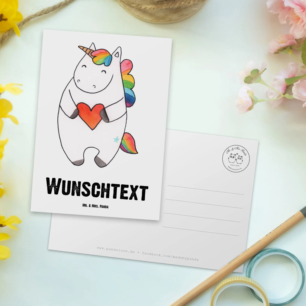 Personalisierte Postkarte Einhorn Herz Postkarte mit Namen, Postkarte bedrucken, Postkarte mit Wunschtext, Postkarte personalisierbar, Geschenkkarte mit Namen, Grußkarte mit Namen, Karte mit Namen, Einladung mit Namen, Ansichtskarte mit Namen, Geschenkkarte mit Wunschtext, Grußkarte mit Wunschtext, Karte mit Wunschtext, Einladung mit Wunschtext, Ansichtskarte mit Wunschtext, Einhorn, Einhörner, Einhorn Deko, Unicorn, Herz, schlimm, böse, witzig, lustig, Freundin, anders, bunt