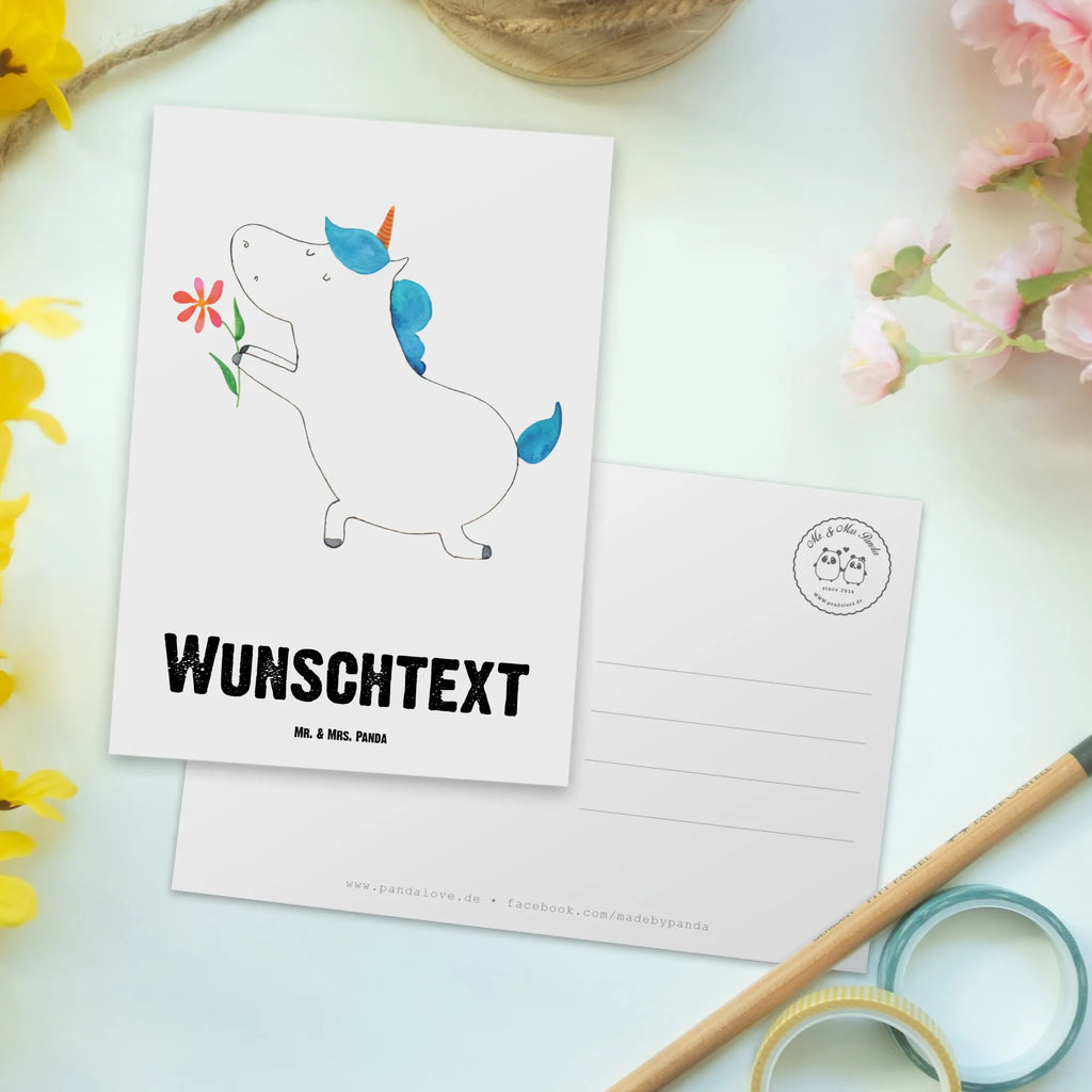 Personalisierte Postkarte Einhorn Blume Postkarte mit Namen, Postkarte bedrucken, Postkarte mit Wunschtext, Postkarte personalisierbar, Geschenkkarte mit Namen, Grußkarte mit Namen, Karte mit Namen, Einladung mit Namen, Ansichtskarte mit Namen, Geschenkkarte mit Wunschtext, Grußkarte mit Wunschtext, Karte mit Wunschtext, Einladung mit Wunschtext, Ansichtskarte mit Wunschtext, Einhorn, Einhörner, Einhorn Deko, Unicorn, Liebe, Liebesbeweis, Antrag, Heiratsantrag, Verlobung, Ehepaar, Pärchen, Partner, Freund, Freundin, Ehe, heiraten