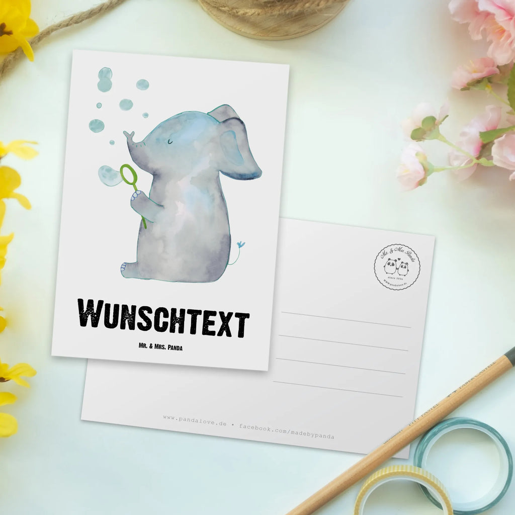 Personalisierte Postkarte Elefant Seifenblasen Postkarte mit Namen, Postkarte bedrucken, Postkarte mit Wunschtext, Postkarte personalisierbar, Geschenkkarte mit Namen, Grußkarte mit Namen, Karte mit Namen, Einladung mit Namen, Ansichtskarte mit Namen, Geschenkkarte mit Wunschtext, Grußkarte mit Wunschtext, Karte mit Wunschtext, Einladung mit Wunschtext, Ansichtskarte mit Wunschtext, Tiermotive, Gute Laune, lustige Sprüche, Tiere, Elefant, Elefanten, Dickhäuter, Rüsseltier, Seifenblasen, Liebe, Heimat, Gefühl. Daheim, Liebesbeweis, Liebesspruch