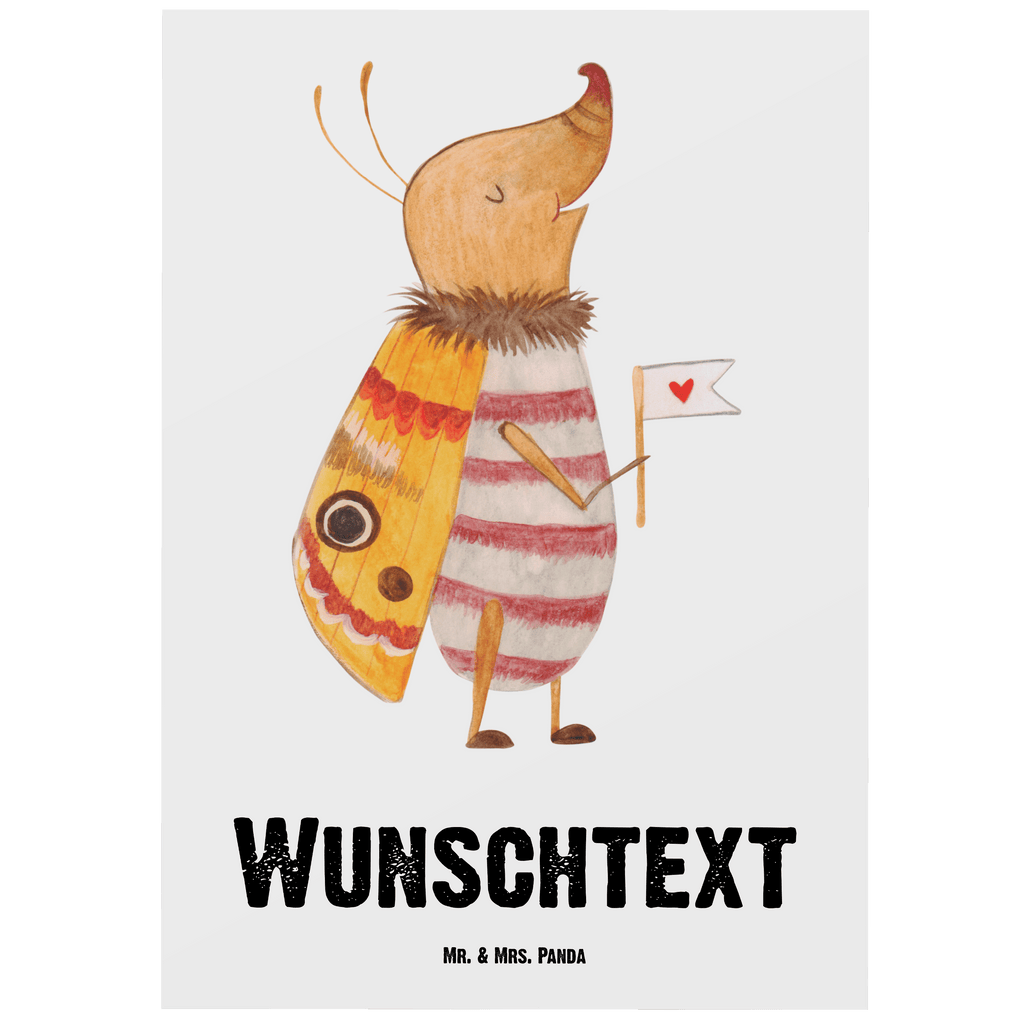 Personalisierte Postkarte Nachtfalter Fähnchen Postkarte mit Namen, Postkarte bedrucken, Postkarte mit Wunschtext, Postkarte personalisierbar, Geschenkkarte mit Namen, Grußkarte mit Namen, Karte mit Namen, Einladung mit Namen, Ansichtskarte mit Namen, Geschenkkarte mit Wunschtext, Grußkarte mit Wunschtext, Karte mit Wunschtext, Einladung mit Wunschtext, Ansichtskarte mit Wunschtext, Tiermotive, Gute Laune, lustige Sprüche, Tiere, Nachtfalter, Käfer, Spruch lustig, Spruch witzig, süß, niedlich, Küche Deko, Was kostet die Welt