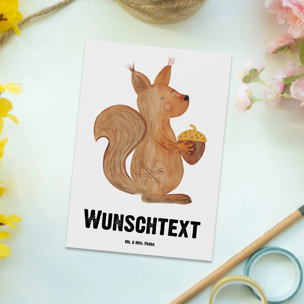 Personalisierte Postkarte Eichhörnchen Weihnachten Postkarte mit Namen, Postkarte bedrucken, Postkarte mit Wunschtext, Postkarte personalisierbar, Geschenkkarte mit Namen, Grußkarte mit Namen, Karte mit Namen, Einladung mit Namen, Ansichtskarte mit Namen, Geschenkkarte mit Wunschtext, Grußkarte mit Wunschtext, Karte mit Wunschtext, Einladung mit Wunschtext, Ansichtskarte mit Wunschtext, Winter, Weihnachten, Weihnachtsdeko, Nikolaus, Advent, Heiligabend, Wintermotiv, Frohe Weihnachten, Frohes neues Jahr, Guten Rutsch, Weihnachtsmotiv, Weihnachtsgruß, Neujahr, Vogel