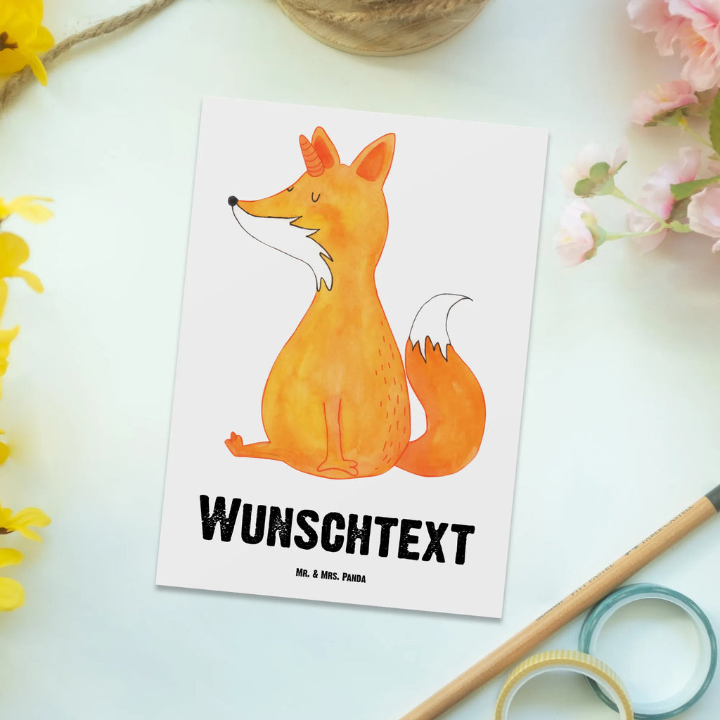 Personalisierte Postkarte Einhorn Wunsch Postkarte mit Namen, Postkarte bedrucken, Postkarte mit Wunschtext, Postkarte personalisierbar, Geschenkkarte mit Namen, Grußkarte mit Namen, Karte mit Namen, Einladung mit Namen, Ansichtskarte mit Namen, Geschenkkarte mit Wunschtext, Grußkarte mit Wunschtext, Karte mit Wunschtext, Einladung mit Wunschtext, Ansichtskarte mit Wunschtext, Einhorn, Einhörner, Einhorn Deko, Pegasus, Unicorn, Fuchs, Unicorns, Fuchshörnchen, Fuchshorn, Foxycorn, Füchse