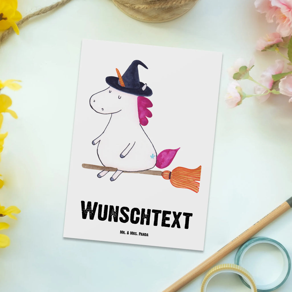 Personalisierte Postkarte Einhorn Hexe Postkarte mit Namen, Postkarte bedrucken, Postkarte mit Wunschtext, Postkarte personalisierbar, Geschenkkarte mit Namen, Grußkarte mit Namen, Karte mit Namen, Einladung mit Namen, Ansichtskarte mit Namen, Geschenkkarte mit Wunschtext, Grußkarte mit Wunschtext, Karte mit Wunschtext, Einladung mit Wunschtext, Ansichtskarte mit Wunschtext, Einhorn, Einhörner, Einhorn Deko, Pegasus, Unicorn, Frau, Ehefrau, Hexe, Teufel, Engel, Verrückte, Freundin, Leben, Zicke