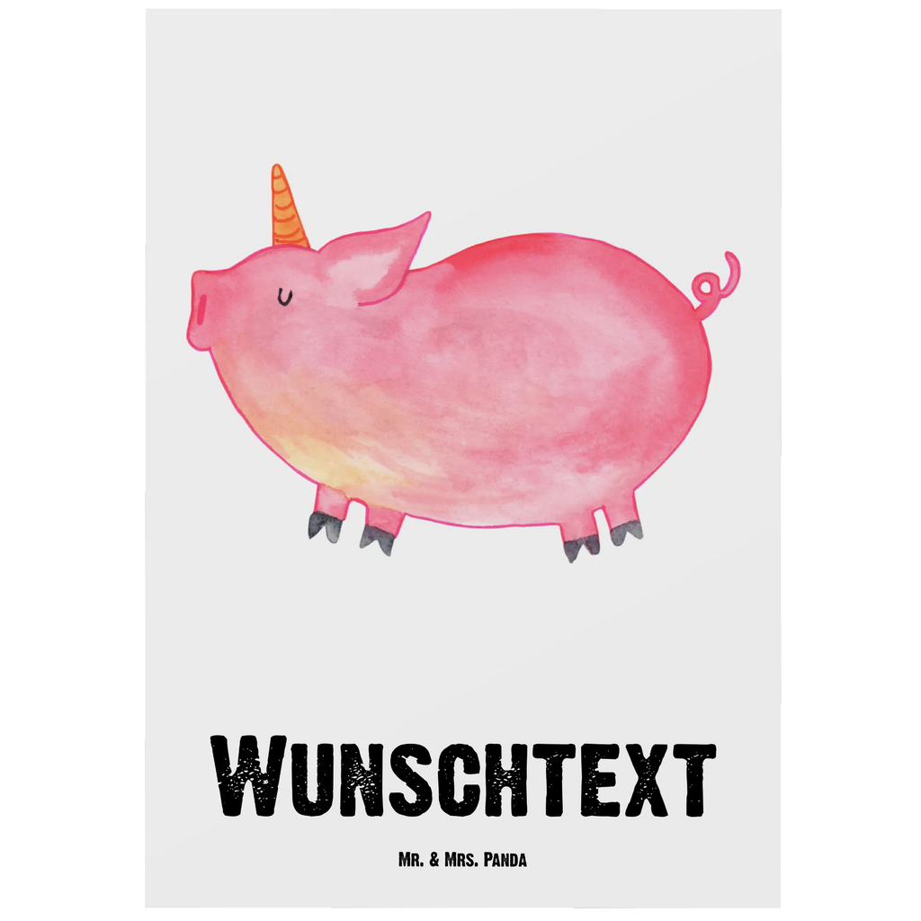 Personalisierte Postkarte Einhorn Schweinhorn Postkarte mit Namen, Postkarte bedrucken, Postkarte mit Wunschtext, Postkarte personalisierbar, Geschenkkarte mit Namen, Grußkarte mit Namen, Karte mit Namen, Einladung mit Namen, Ansichtskarte mit Namen, Geschenkkarte mit Wunschtext, Grußkarte mit Wunschtext, Karte mit Wunschtext, Einladung mit Wunschtext, Ansichtskarte mit Wunschtext, Einhorn, Einhörner, Einhorn Deko, Pegasus, Unicorn, Party, Spaß, Schwein, Schweinhorn, Bauer, witzig. lustig, Spruch, geschenk, Pig, Piggy, funny, english, englisch