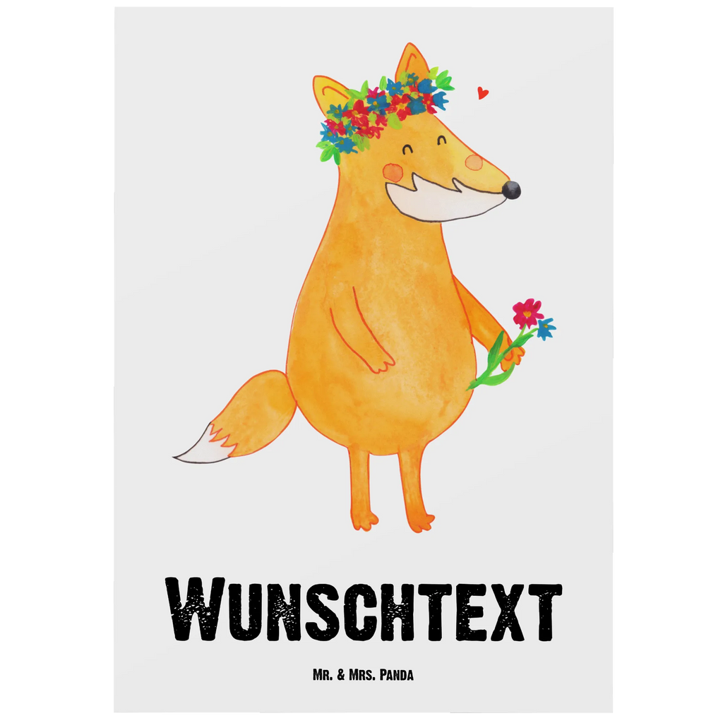 Personalisierte Postkarte Fuchs Blumenliebe Postkarte mit Namen, Postkarte bedrucken, Postkarte mit Wunschtext, Postkarte personalisierbar, Geschenkkarte mit Namen, Grußkarte mit Namen, Karte mit Namen, Einladung mit Namen, Ansichtskarte mit Namen, Geschenkkarte mit Wunschtext, Grußkarte mit Wunschtext, Karte mit Wunschtext, Einladung mit Wunschtext, Ansichtskarte mit Wunschtext, Fuchs, Füchse, Fox, Liebe, Freundin, Fuchsmädchen, Blumenmädchen, Freundinnen, Liebesbeweis, Blume, Blumen, Motivation, Freude, ich, mich, Selbstliebe