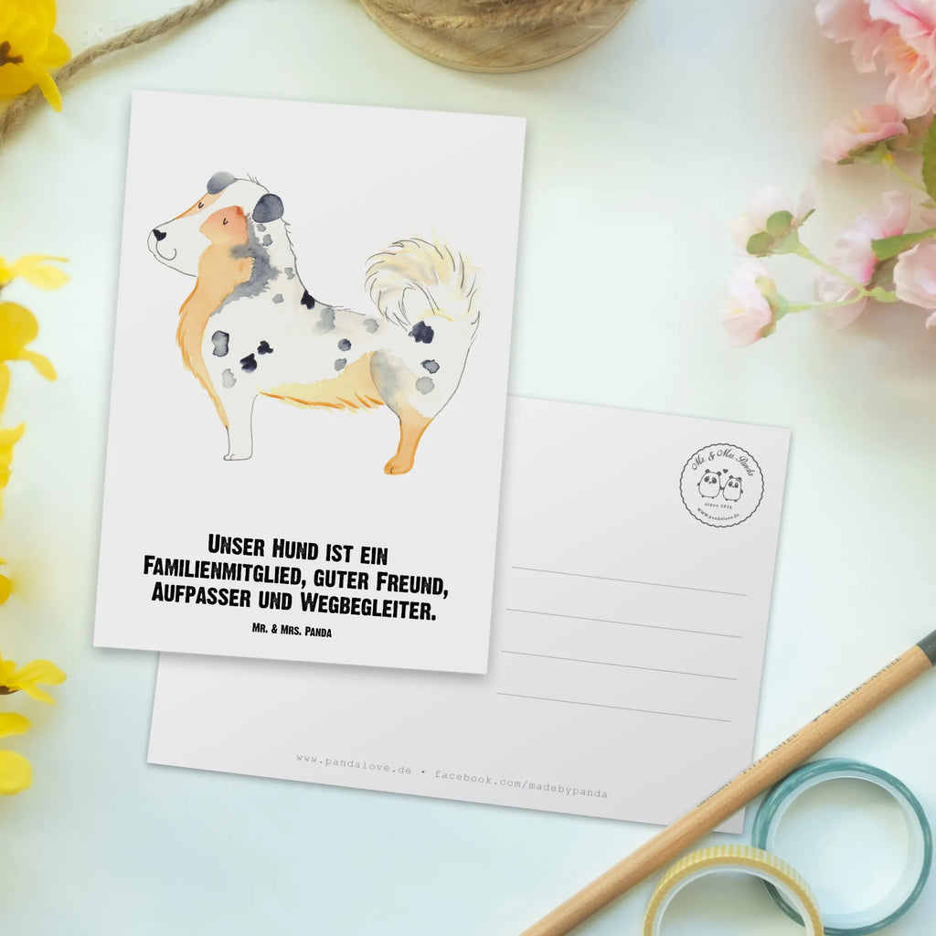 Personalisierte Postkarte Australien Shepherd Postkarte mit Namen, Postkarte bedrucken, Postkarte mit Wunschtext, Postkarte personalisierbar, Geschenkkarte mit Namen, Grußkarte mit Namen, Karte mit Namen, Einladung mit Namen, Ansichtskarte mit Namen, Geschenkkarte mit Wunschtext, Grußkarte mit Wunschtext, Karte mit Wunschtext, Einladung mit Wunschtext, Ansichtskarte mit Wunschtext, Hund, Hundemotiv, Haustier, Hunderasse, Tierliebhaber, Hundebesitzer, Sprüche, Australien Shepherd, Shepherd, Hundeliebe, Familienhund, Spruch