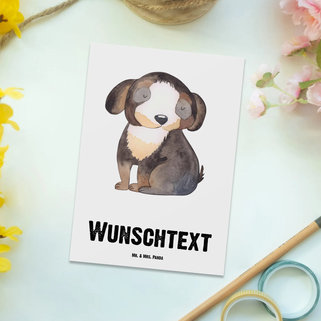 Personalisierte Postkarte Hund entspannt Postkarte mit Namen, Postkarte bedrucken, Postkarte mit Wunschtext, Postkarte personalisierbar, Geschenkkarte mit Namen, Grußkarte mit Namen, Karte mit Namen, Einladung mit Namen, Ansichtskarte mit Namen, Geschenkkarte mit Wunschtext, Grußkarte mit Wunschtext, Karte mit Wunschtext, Einladung mit Wunschtext, Ansichtskarte mit Wunschtext, Hund, Hundemotiv, Haustier, Hunderasse, Tierliebhaber, Hundebesitzer, Sprüche, schwarzer Hund, Hundeliebe, Liebe, Hundeglück