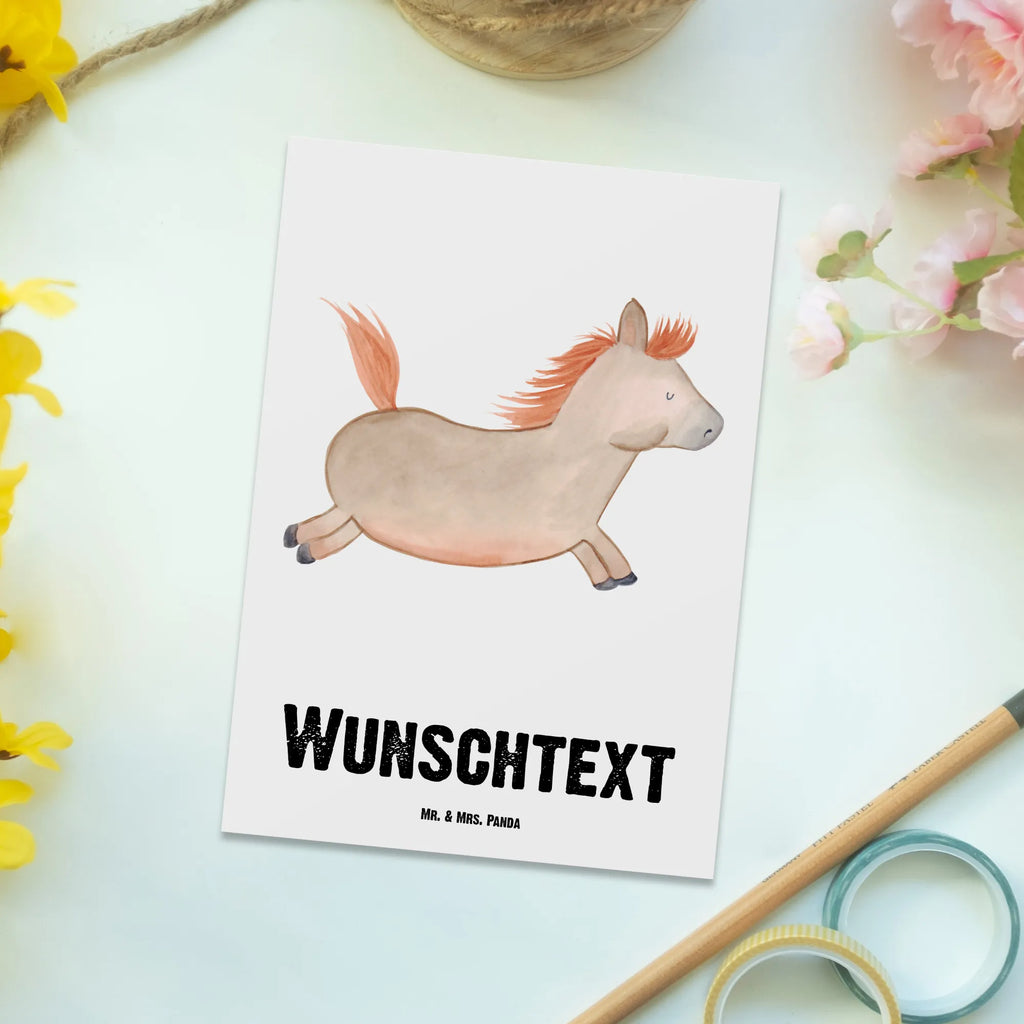 Personalisierte Postkarte Pferd springt Postkarte mit Namen, Postkarte bedrucken, Postkarte mit Wunschtext, Postkarte personalisierbar, Geschenkkarte mit Namen, Grußkarte mit Namen, Karte mit Namen, Einladung mit Namen, Ansichtskarte mit Namen, Geschenkkarte mit Wunschtext, Grußkarte mit Wunschtext, Karte mit Wunschtext, Einladung mit Wunschtext, Ansichtskarte mit Wunschtext, Bauernhof, Hoftiere, Landwirt, Landwirtin, Pferd, Pony, Pferde, Stall, Pferdestall, ausreiten, reiten, Pferdebesitzer