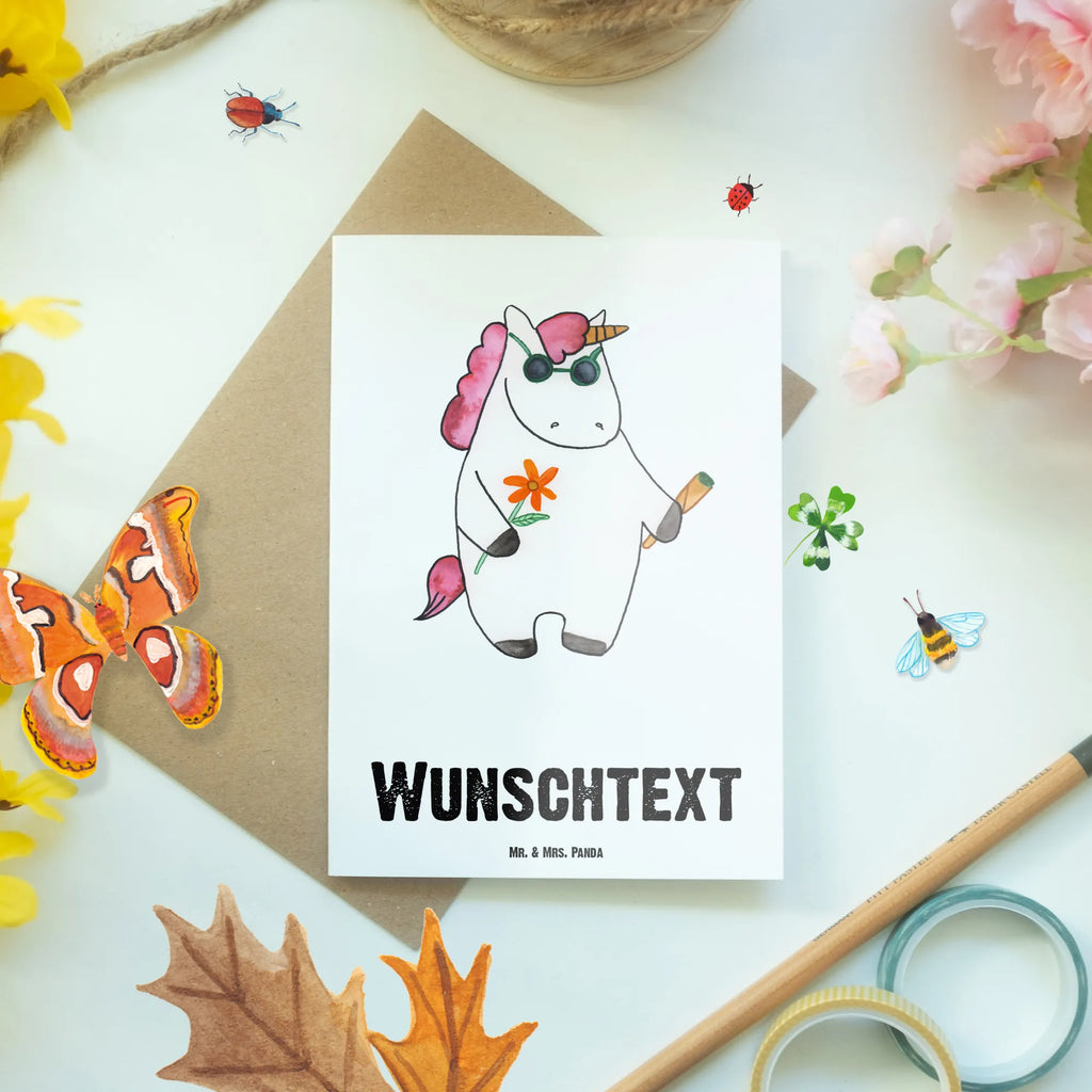 Personalisierte Grußkarte Einhorn Woodstock Personalisierte Grußkarte, Personalisiertere Klappkarte, Personalisierte Einladungskarte, Personalisierte Glückwunschkarte, Personalisierte Hochzeitskarte, Personalisierte Geburtstagskarte, Grußkarte mit Namen, Grußkarte selber drucken, Grußkarte selbst gestalten, Grußkarte mit persönlichen Nachrichten, Grußkarte als Geldgeschenk, Grußkarten personalisiert, Personalisierte Karte, Einhorn, Einhörner, Einhorn Deko, Unicorn, Kiffen, Joint, Zigarette, Alkohol, Party, Spaß. lustig, witzig, Woodstock