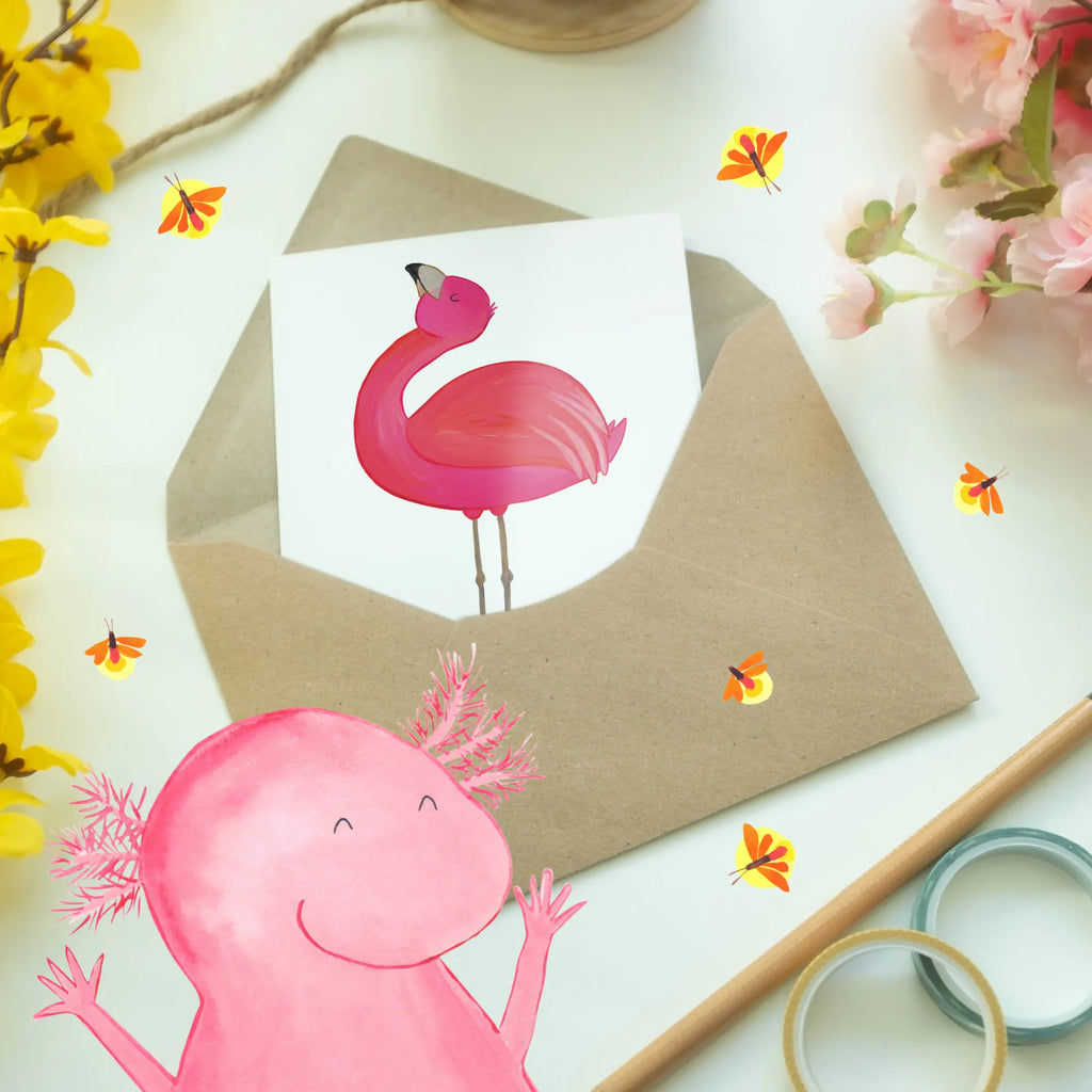 Personalisierte Grußkarte Flamingo stolz Personalisierte Grußkarte, Personalisiertere Klappkarte, Personalisierte Einladungskarte, Personalisierte Glückwunschkarte, Personalisierte Hochzeitskarte, Personalisierte Geburtstagskarte, Grußkarte mit Namen, Grußkarte selber drucken, Grußkarte selbst gestalten, Grußkarte mit persönlichen Nachrichten, Grußkarte als Geldgeschenk, Grußkarten personalisiert, Personalisierte Karte, Flamingo, stolz, Freude, Selbstliebe, Selbstakzeptanz, Freundin, beste Freundin, Tochter, Mama, Schwester