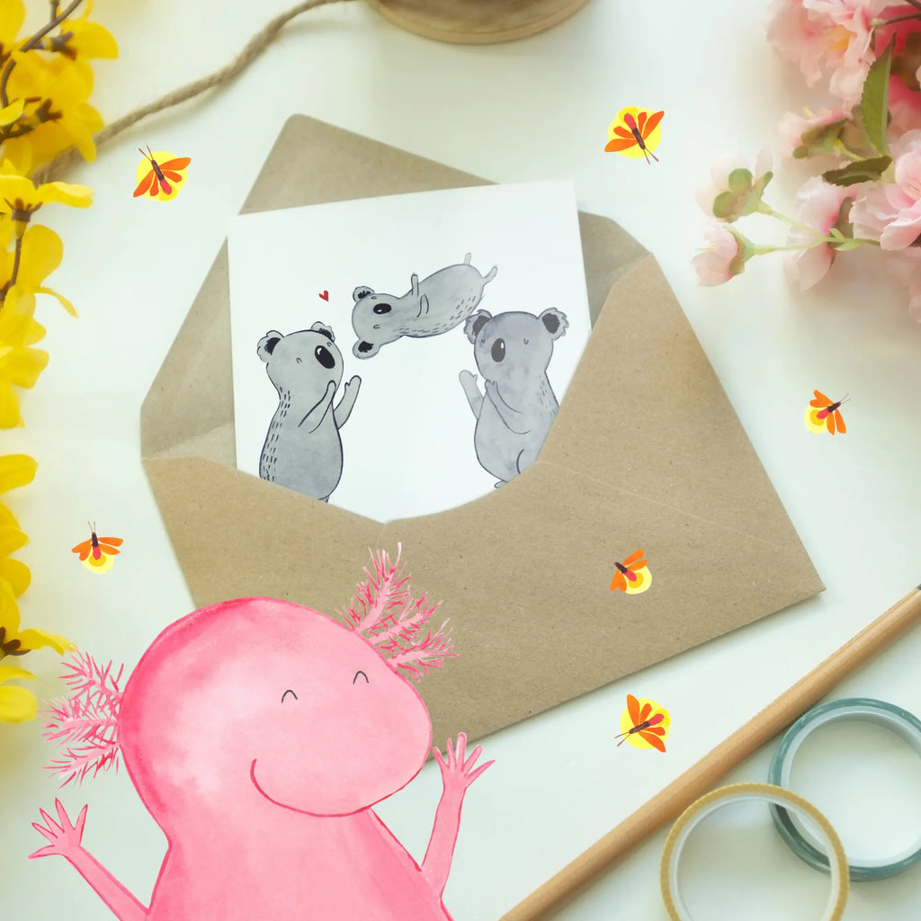 Personalisierte Grußkarte Koala Feiern Sich Personalisierte Grußkarte, Personalisiertere Klappkarte, Personalisierte Einladungskarte, Personalisierte Glückwunschkarte, Personalisierte Hochzeitskarte, Personalisierte Geburtstagskarte, Grußkarte mit Namen, Grußkarte selber drucken, Grußkarte selbst gestalten, Grußkarte mit persönlichen Nachrichten, Grußkarte als Geldgeschenk, Grußkarten personalisiert, Personalisierte Karte, Geburtstag, Geburtstagsgeschenk, Geschenk, Koala, Familie, Kind, Eltern, Herz, Liebe