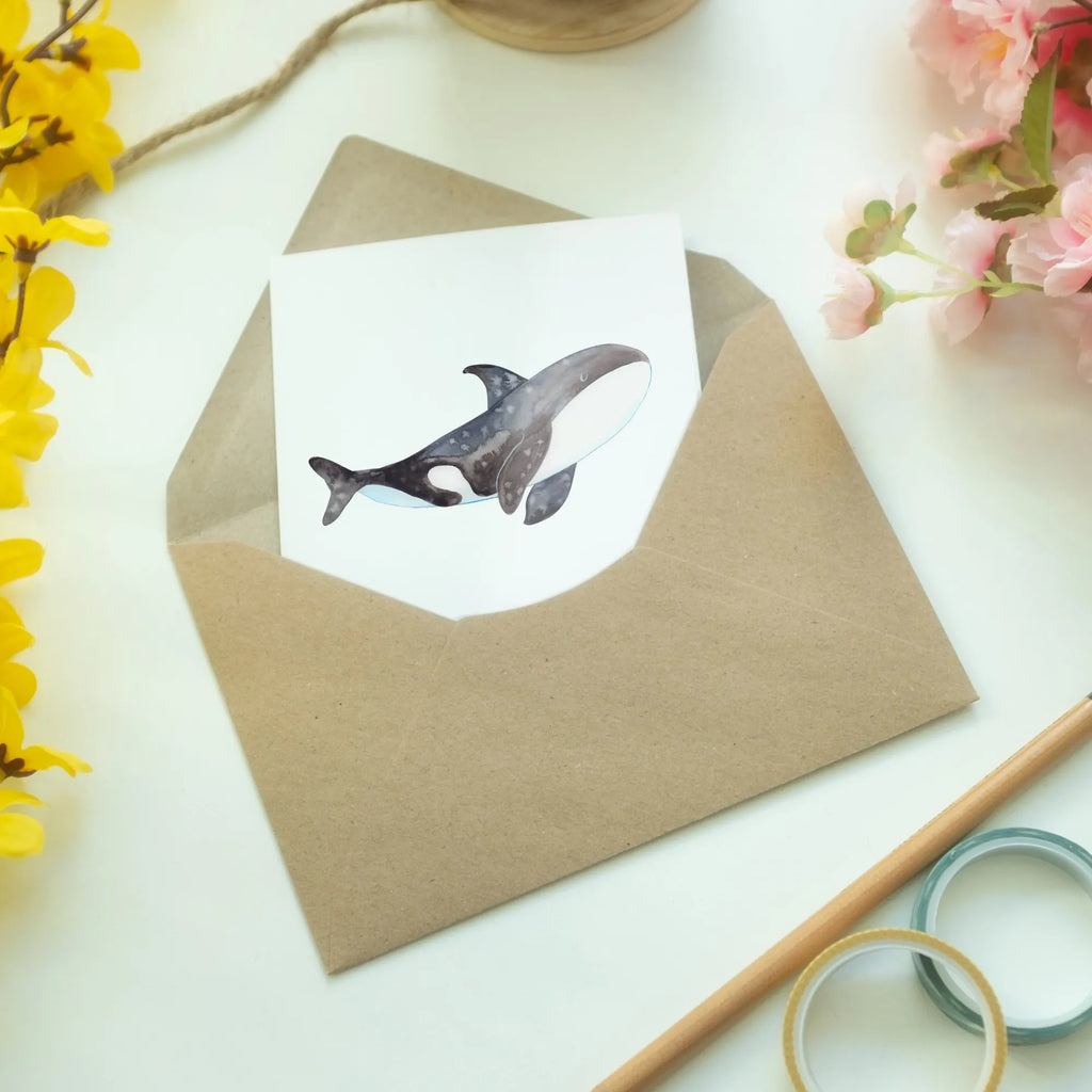 Personalisierte Grußkarte Orca Personalisierte Grußkarte, Personalisiertere Klappkarte, Personalisierte Einladungskarte, Personalisierte Glückwunschkarte, Personalisierte Hochzeitskarte, Personalisierte Geburtstagskarte, Grußkarte mit Namen, Grußkarte selber drucken, Grußkarte selbst gestalten, Grußkarte mit persönlichen Nachrichten, Grußkarte als Geldgeschenk, Grußkarten personalisiert, Personalisierte Karte, Meerestiere, Meer, Urlaub, Orca, Orcas, Killerwal, Wal, Möglichkeiten, Büro, Arbeit, Motivation, Selbstliebe, Neustart, Startup