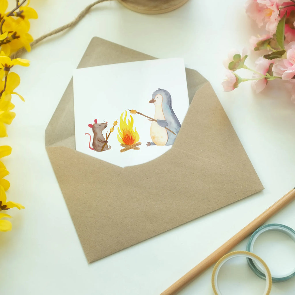 Personalisierte Grußkarte Pinguin Lagerfeuer Personalisierte Grußkarte, Personalisiertere Klappkarte, Personalisierte Einladungskarte, Personalisierte Glückwunschkarte, Personalisierte Hochzeitskarte, Personalisierte Geburtstagskarte, Grußkarte mit Namen, Grußkarte selber drucken, Grußkarte selbst gestalten, Grußkarte mit persönlichen Nachrichten, Grußkarte als Geldgeschenk, Grußkarten personalisiert, Personalisierte Karte, Pinguin, Maus, Pinguine, Lagerfeuer, Leben, Arbeit, Job, Motivation, Büro, Büroalltag, Lebensspruch, Lebensmotivation, Neustart, Liebe, grillen, Feuer, Marshmallows