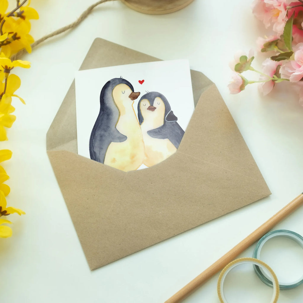 Personalisierte Grußkarte Pinguin umarmend Personalisierte Grußkarte, Personalisiertere Klappkarte, Personalisierte Einladungskarte, Personalisierte Glückwunschkarte, Personalisierte Hochzeitskarte, Personalisierte Geburtstagskarte, Grußkarte mit Namen, Grußkarte selber drucken, Grußkarte selbst gestalten, Grußkarte mit persönlichen Nachrichten, Grußkarte als Geldgeschenk, Grußkarten personalisiert, Personalisierte Karte, Pinguin, Liebe, Liebespaar, Liebesbeweis, Liebesgeschenk, Verlobung, Jahrestag, Hochzeitstag, Hochzeit, Hochzeitsgeschenk