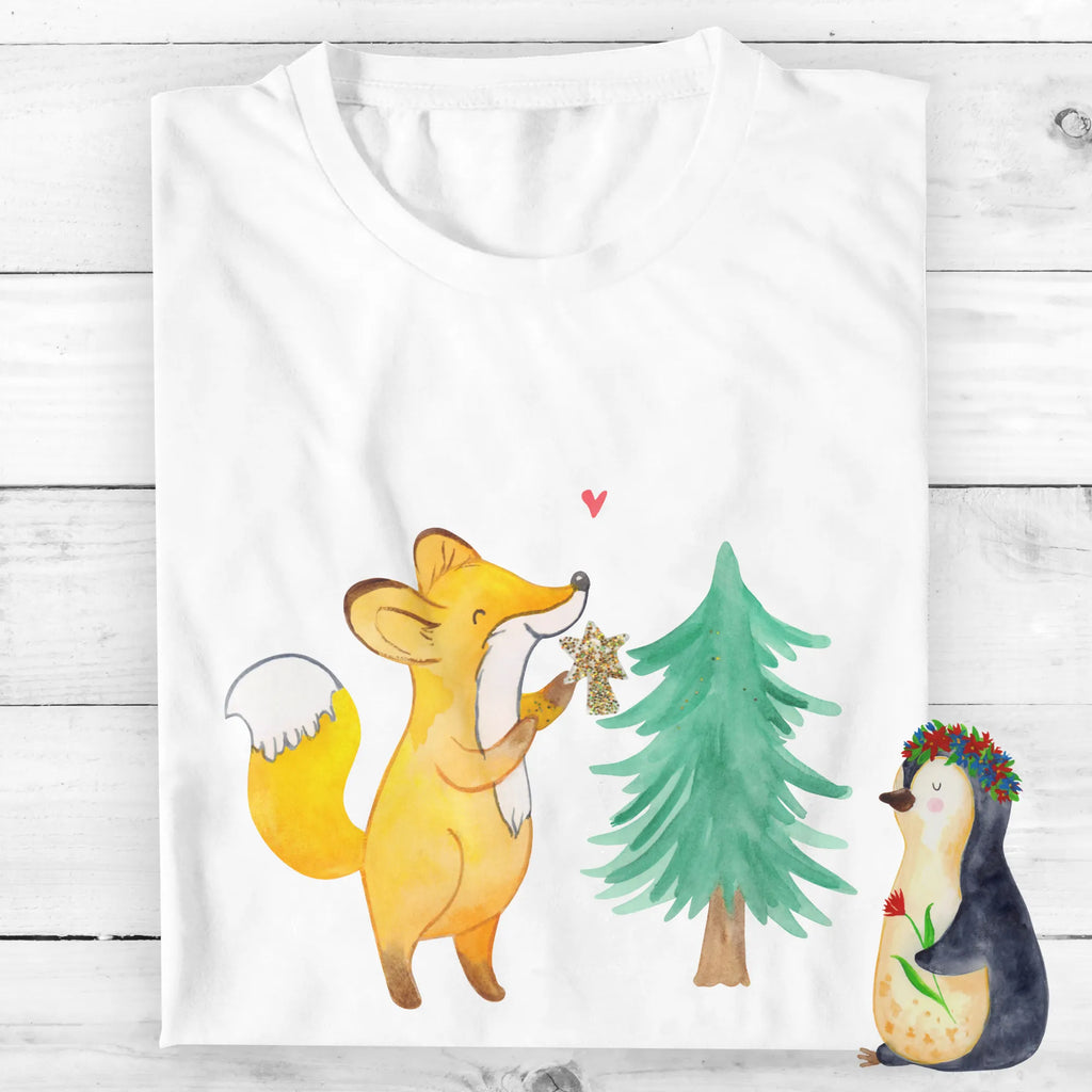 Personalisiertes T-Shirt Fuchs  Weihnachtsbaum T-Shirt Personalisiert, T-Shirt mit Namen, T-Shirt mit Aufruck, Männer, Frauen, Wunschtext, Bedrucken, Winter, Weihnachten, Weihnachtsdeko, Nikolaus, Advent, Heiligabend, Wintermotiv, Weihnachtsmann, Weihnachtstage, Fuchs, Schlittschuh, Weihnachtszeit, Weihnachtsdekoration