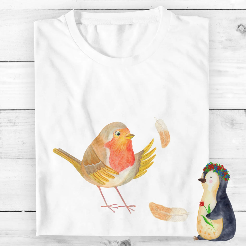 Personalisiertes T-Shirt Rotkehlchen mit Federn T-Shirt Personalisiert, T-Shirt mit Namen, T-Shirt mit Aufruck, Männer, Frauen, Wunschtext, Bedrucken, Tiermotive, Gute Laune, lustige Sprüche, Tiere, What if i fall, Rotkehlchen, Spruch Motivation, Spruch Mut, Vogel, Motivation Sprüche, Motivationsbilder, fliegen