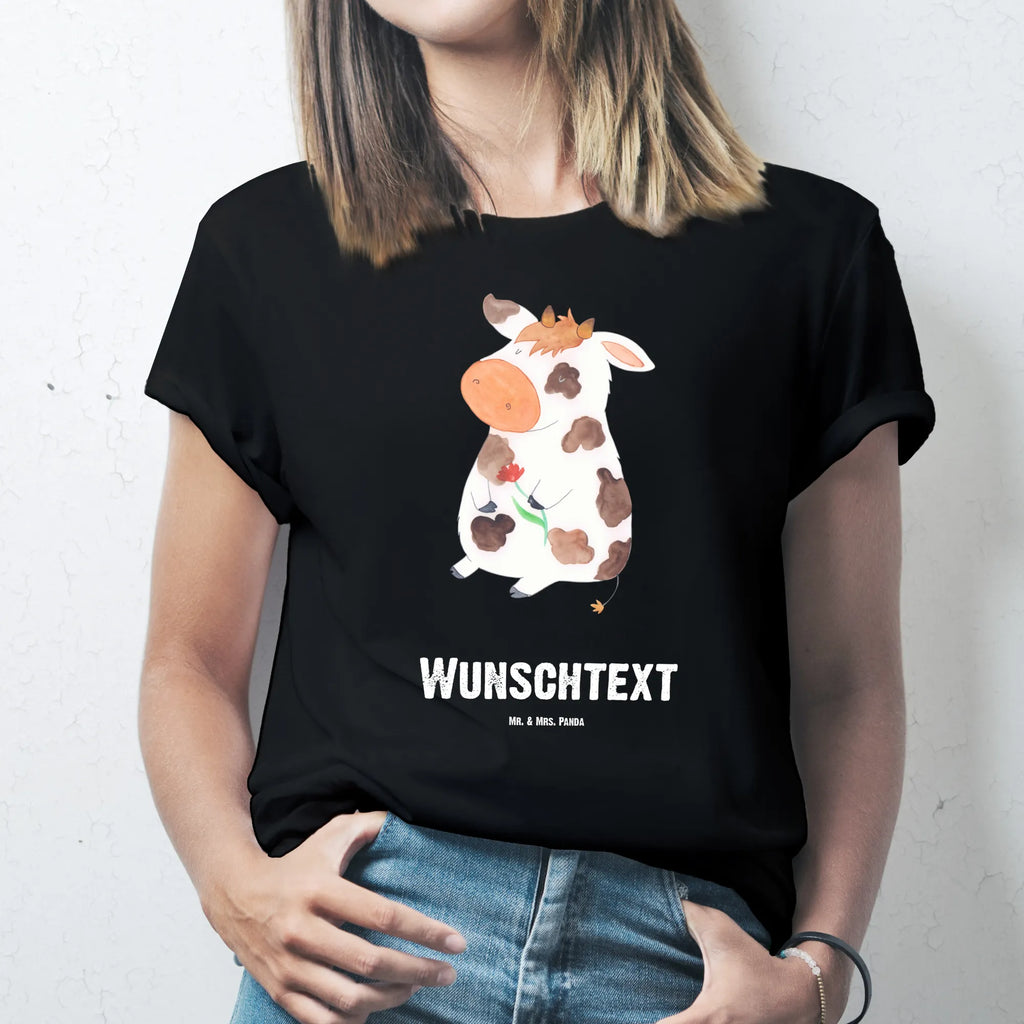 Personalisiertes T-Shirt Kuh T-Shirt Personalisiert, T-Shirt mit Namen, T-Shirt mit Aufruck, Männer, Frauen, Wunschtext, Bedrucken, Bauernhof, Hoftiere, Landwirt, Landwirtin, Kuh, Kühe, Träume, Flausen, Spruch, Magie, Motivtion, Hof, Milch, Milchkuh