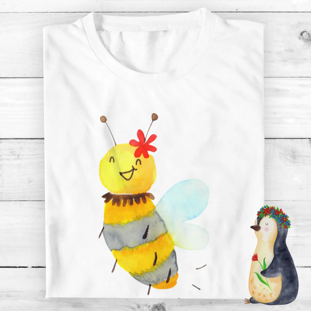 Personalisiertes T-Shirt Biene Blume T-Shirt Personalisiert, T-Shirt mit Namen, T-Shirt mit Aufruck, Männer, Frauen, Wunschtext, Bedrucken, Biene, Wespe, Hummel