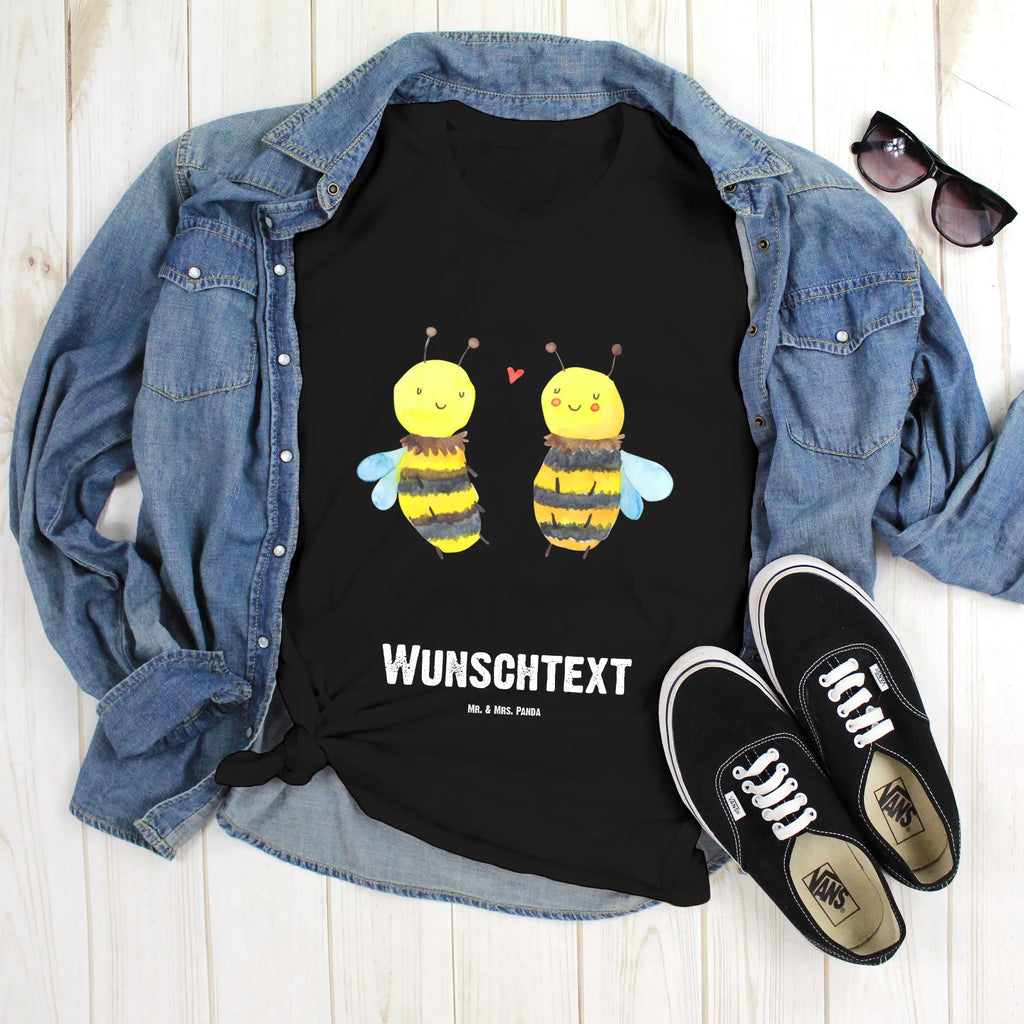 Personalisiertes T-Shirt Biene Verliebt T-Shirt Personalisiert, T-Shirt mit Namen, T-Shirt mit Aufruck, Männer, Frauen, Wunschtext, Bedrucken, Biene, Wespe, Hummel