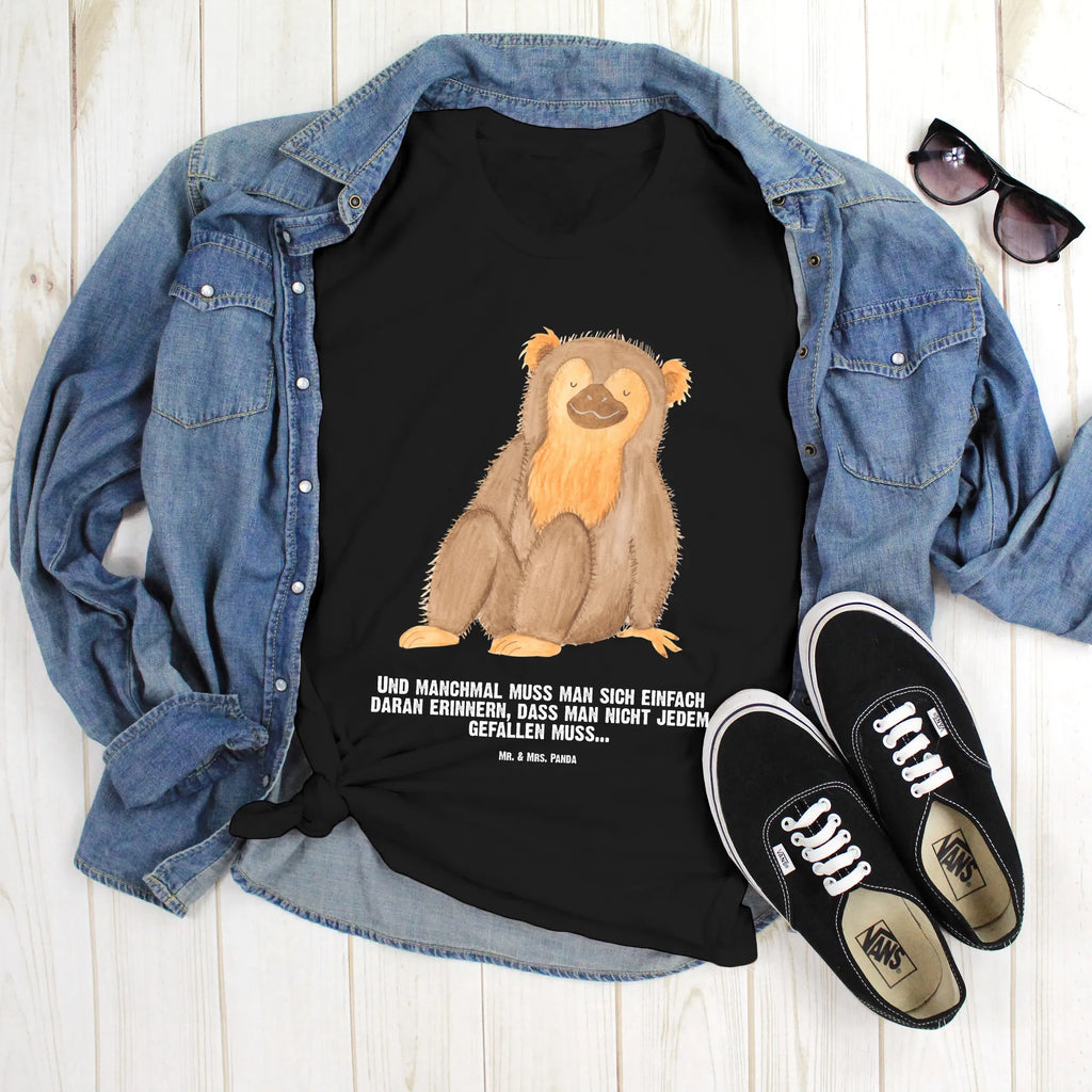 Personalisiertes T-Shirt Affe T-Shirt Personalisiert, T-Shirt mit Namen, T-Shirt mit Aufruck, Männer, Frauen, Wunschtext, Bedrucken, Afrika, Wildtiere, Affe, Äffchen, Affen, Selbstliebe, Respekt, Motivation, Selbstachtung, Liebe, Selbstbewusstsein, Selfcare