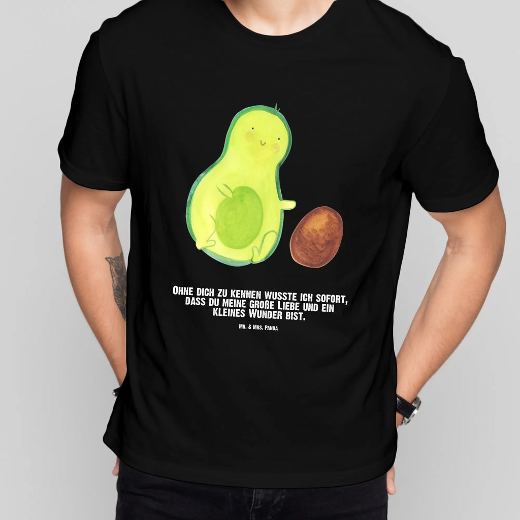 Personalisiertes T-Shirt Avocado rollt Kern T-Shirt Personalisiert, T-Shirt mit Namen, T-Shirt mit Aufruck, Männer, Frauen, Wunschtext, Bedrucken, Avocado, Veggie, Vegan, Gesund, Avocados, Schwanger, Geburt, Geburtstag, Säugling, Kind, erstes Kind, zur Geburt, Schwangerschaft, Babyparty, Baby, große Liebe, Liebe, Love