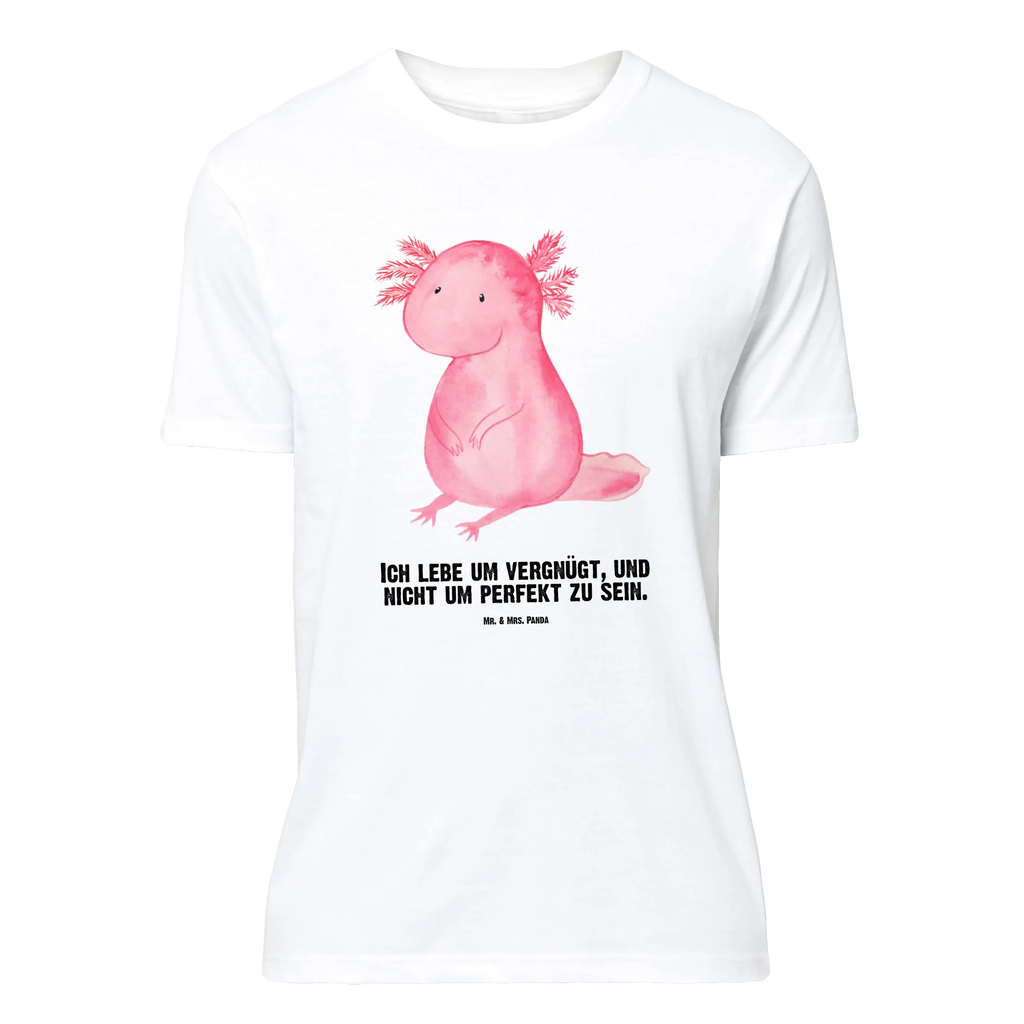 Personalisiertes T-Shirt Axolotl T-Shirt Personalisiert, T-Shirt mit Namen, T-Shirt mit Aufruck, Männer, Frauen, Wunschtext, Bedrucken, Axolotl, Molch, Axolot, vergnügt, fröhlich, zufrieden, Lebensstil, Weisheit, Lebensweisheit, Liebe, Freundin