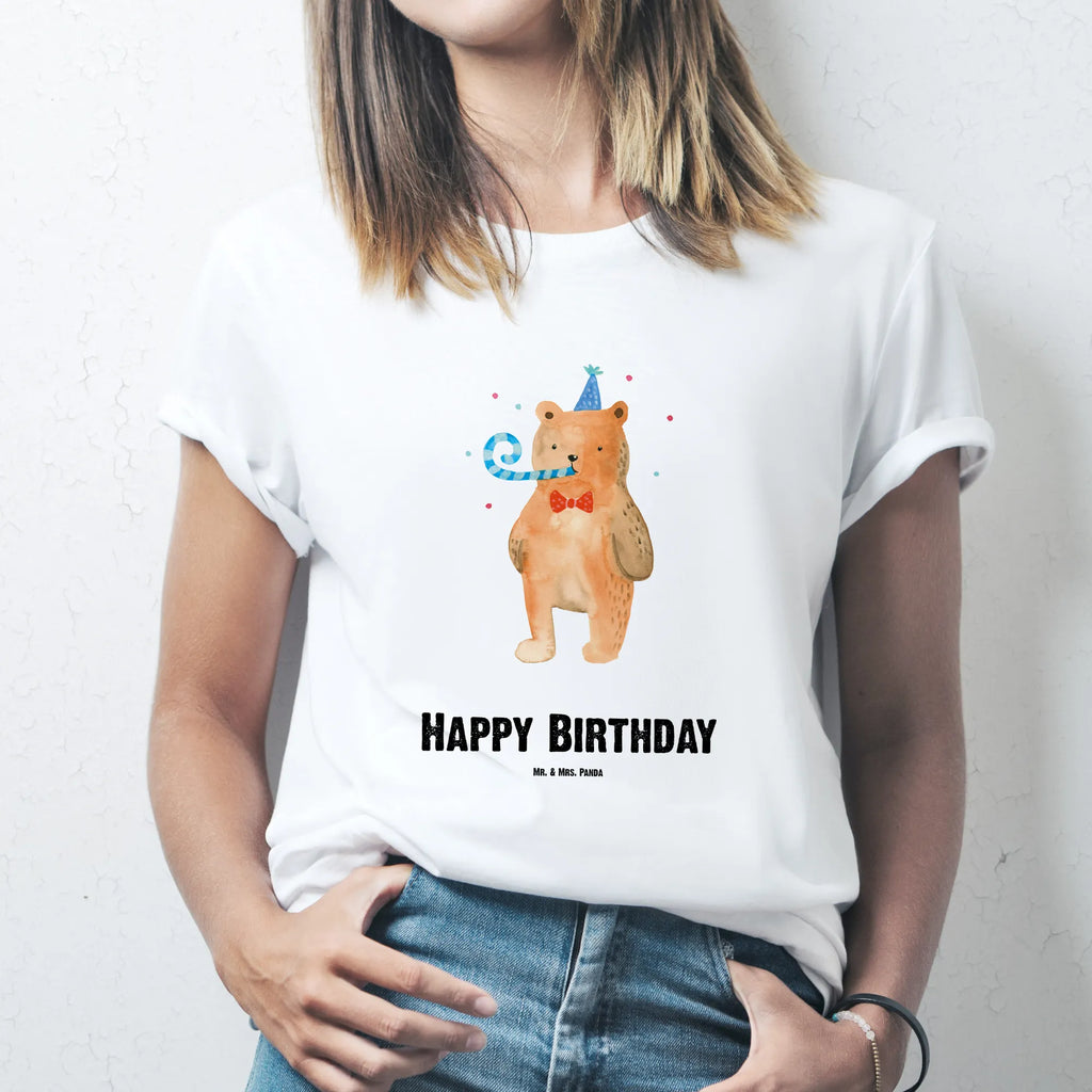 Personalisiertes T-Shirt Birthday Bär T-Shirt Personalisiert, T-Shirt mit Namen, T-Shirt mit Aufruck, Männer, Frauen, Wunschtext, Bedrucken, Bär, Teddy, Teddybär, Happy Birthday, Alles Gute, Glückwunsch, Geburtstag