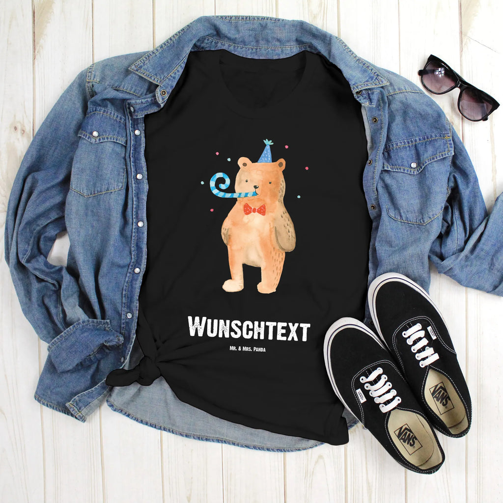 Personalisiertes T-Shirt Birthday Bär T-Shirt Personalisiert, T-Shirt mit Namen, T-Shirt mit Aufruck, Männer, Frauen, Wunschtext, Bedrucken, Bär, Teddy, Teddybär, Happy Birthday, Alles Gute, Glückwunsch, Geburtstag