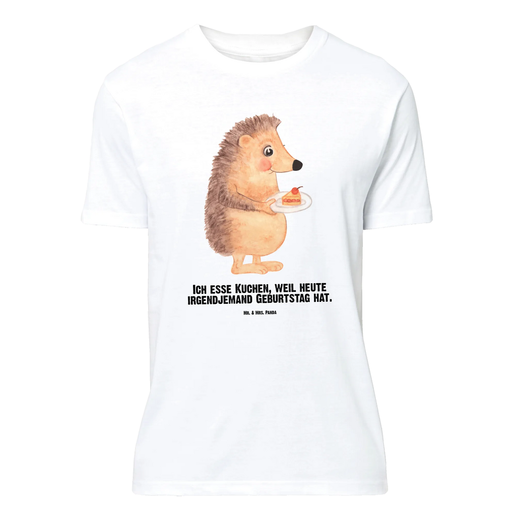 Personalisiertes T-Shirt Igel mit Kuchenstück T-Shirt Personalisiert, T-Shirt mit Namen, T-Shirt mit Aufruck, Männer, Frauen, Wunschtext, Bedrucken, Tiermotive, Gute Laune, lustige Sprüche, Tiere, Igel, Essen Spruch, Kuchen, Backen Geschenk, Kuchen backen, Einladung Party, Geburtstagskuchen, Torte